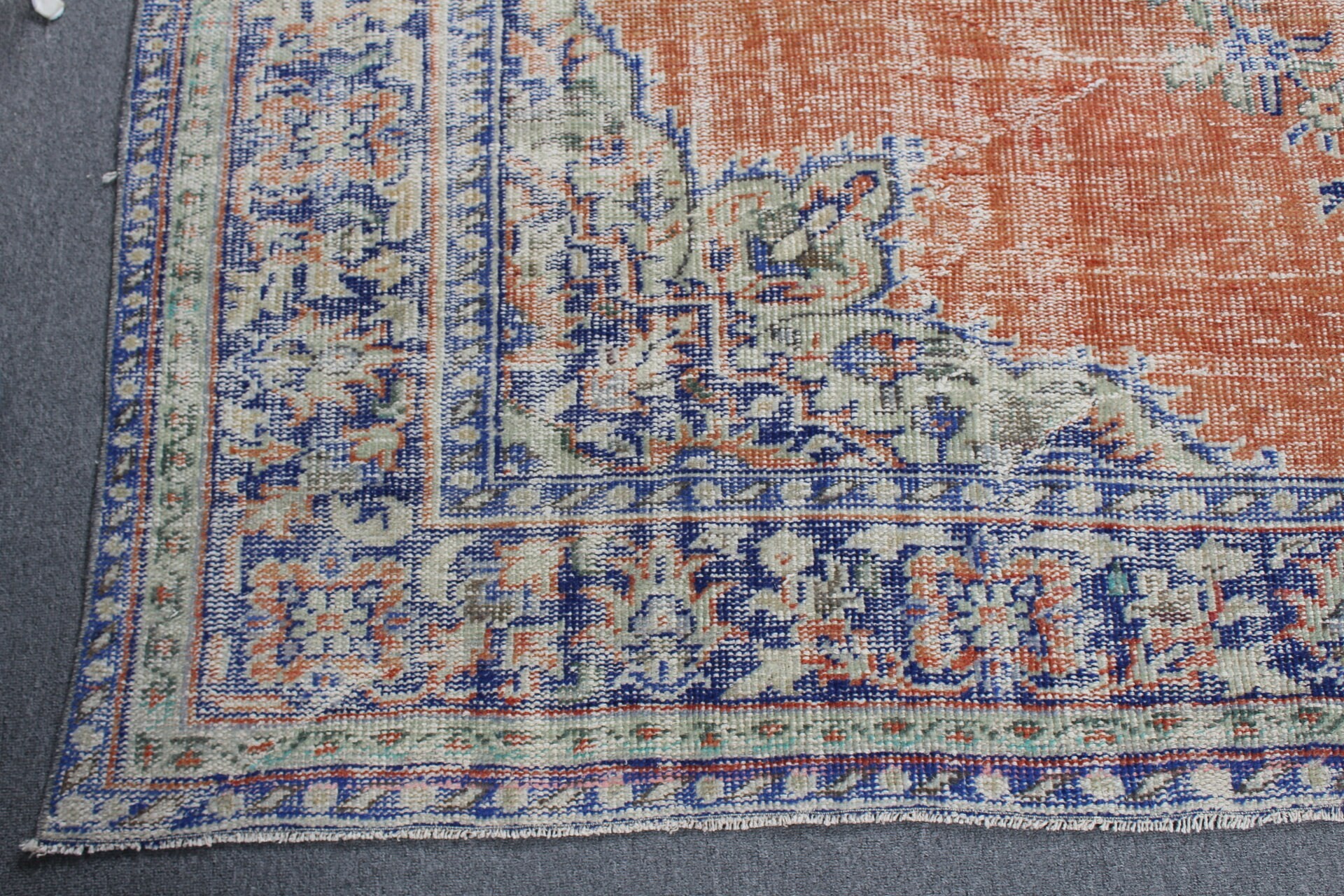 Yemek Odası Halısı, Fas Halısı, Kırmızı Oryantal Halı, Oushak Halısı, 7,4x10,2 ft Büyük Boy Halı, Salon Halısı, Türk Halısı, Eski Halılar, Vintage Halılar