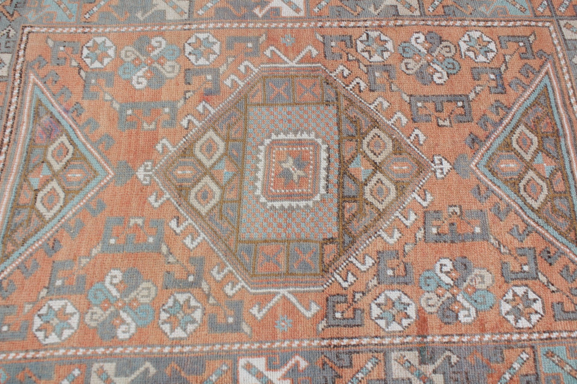 Antique Rugs, Entry Rug, Turkish Rugs, Orange Anatolian Rug, 3.8x5.6 ft Accent Rug, Vintage Rugs, Custom Rugs, Nursery Rugs, Moroccan Rug