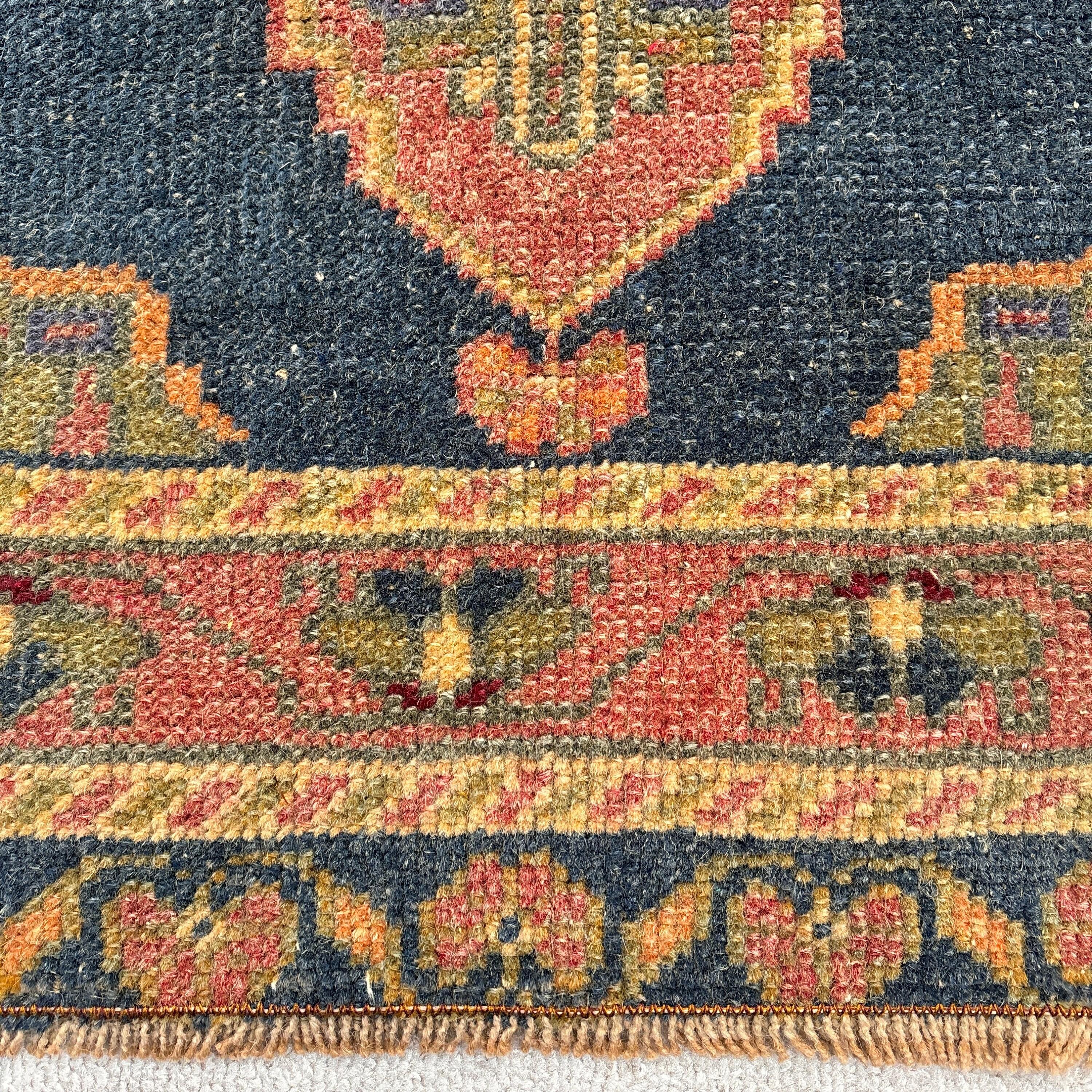 Vintage Rug, Cool Rug, Small Boho Rug, 1.8x4.3 ft Small Rug, Nursery Rug, Rugs for Car Mat, Turkish Rugs, Red Bedroom Rug, Anatolian Rugs