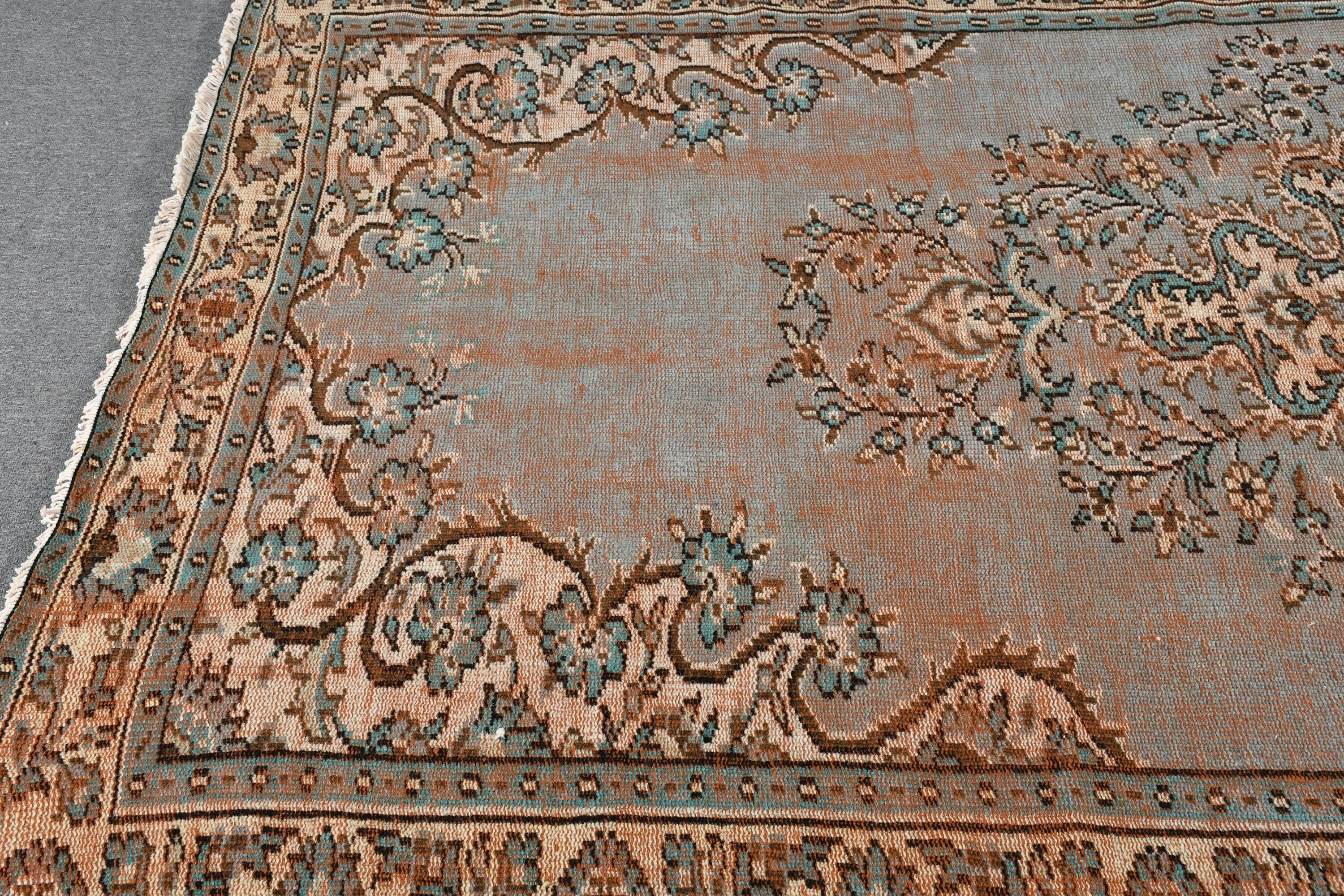 Oturma Odası Halısı, Vintage Halı, Oryantal Halı, Mutfak Halısı, Yemek Odası Halıları, 5.9x9.4 ft Büyük Halı, Yer Halısı, Yeşil Mutfak Halısı, Türk Halıları