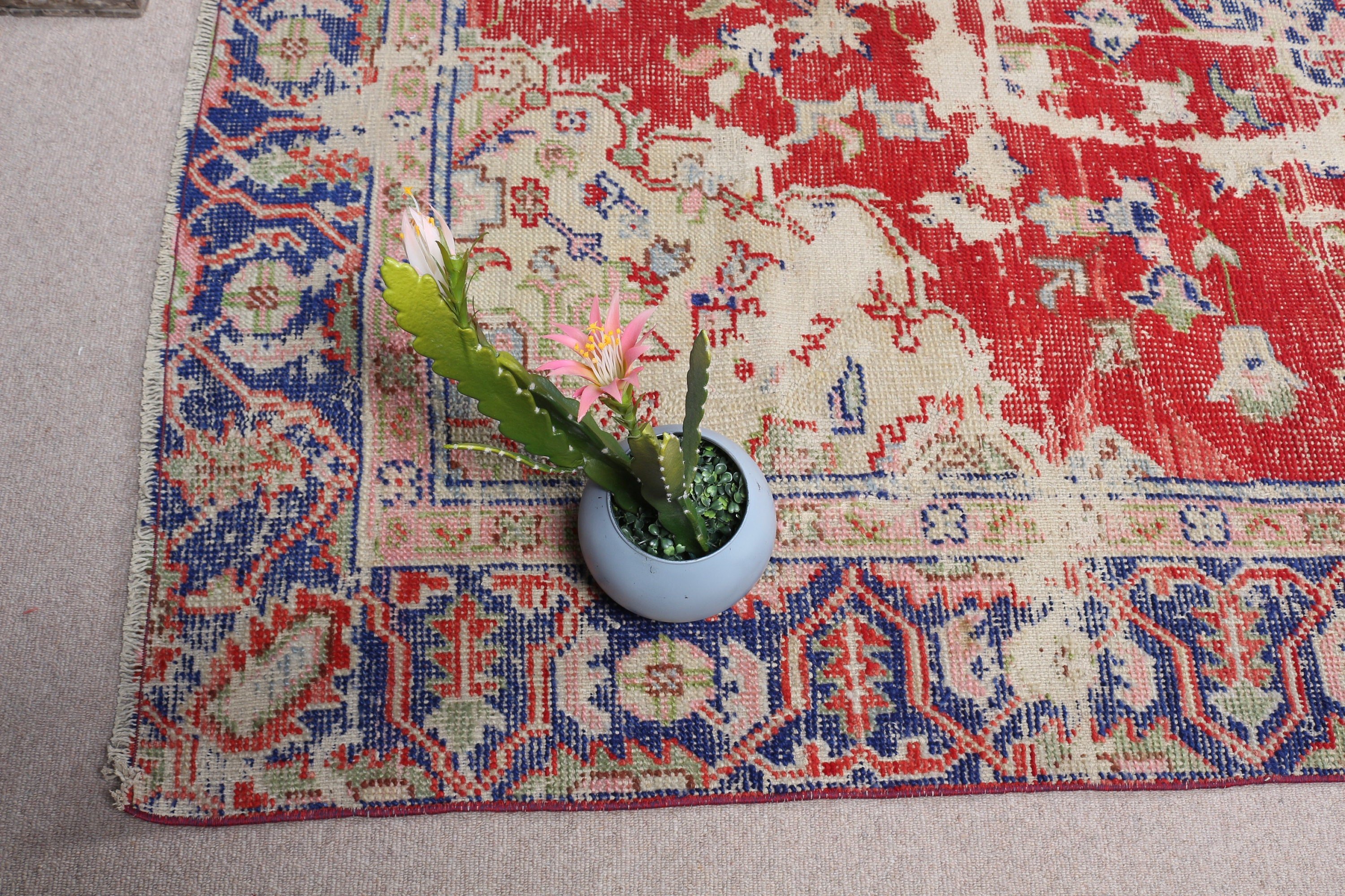 Kitchen Rug, Red Home Decor Rug, Vintage Rugs, Turkish Rug, Living Room Rug, Dining Room Rugs, Antique Rug, 8x10.6 ft Oversize Rug, Old Rug