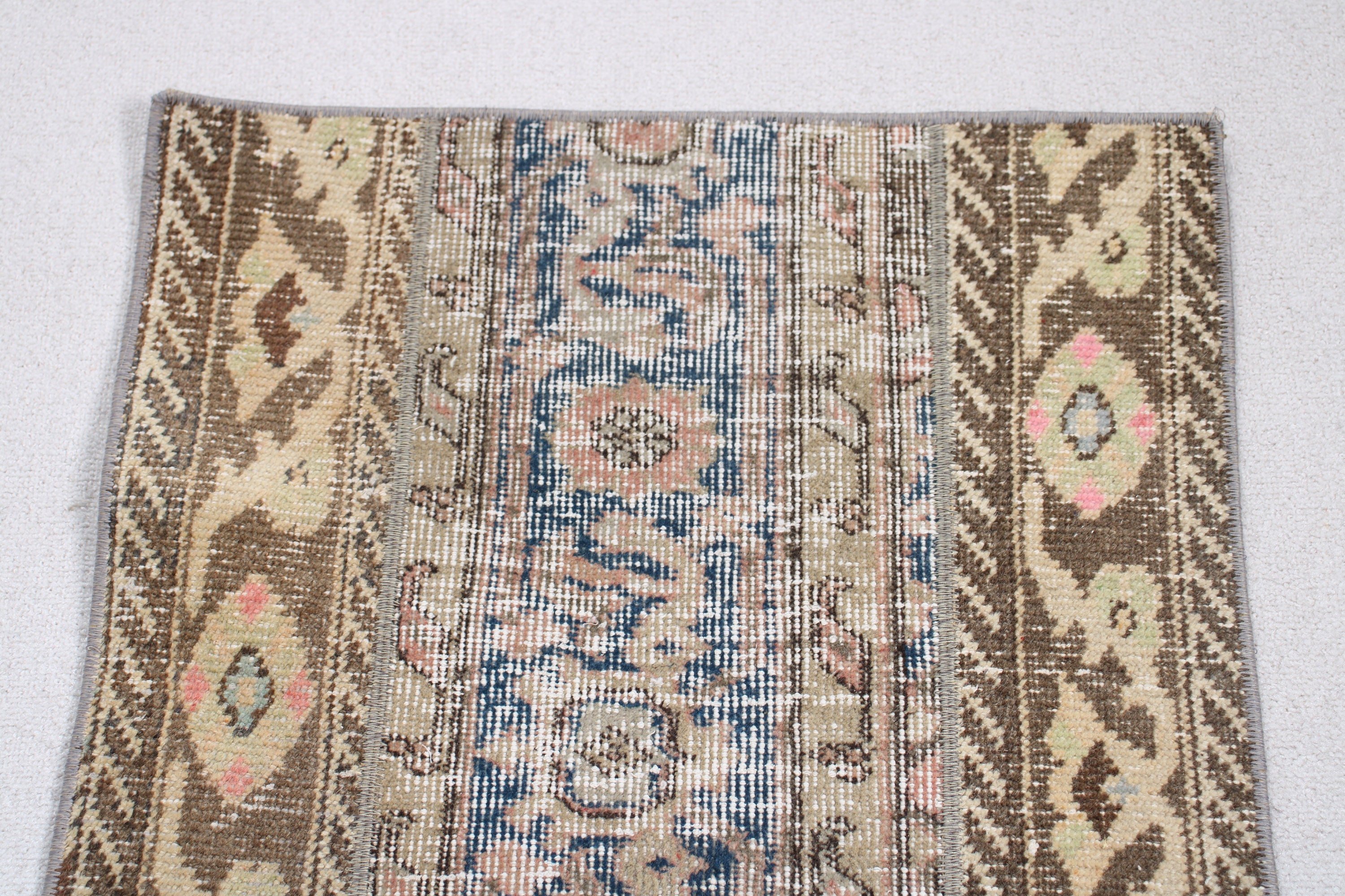 Long Runner Rugs, Kitchen Rugs, Handwoven Rugs, Turkish Rugs, Brown Oriental Rug, Floor Rug, Vintage Rugs, 1.9x5.9 ft Runner Rugs