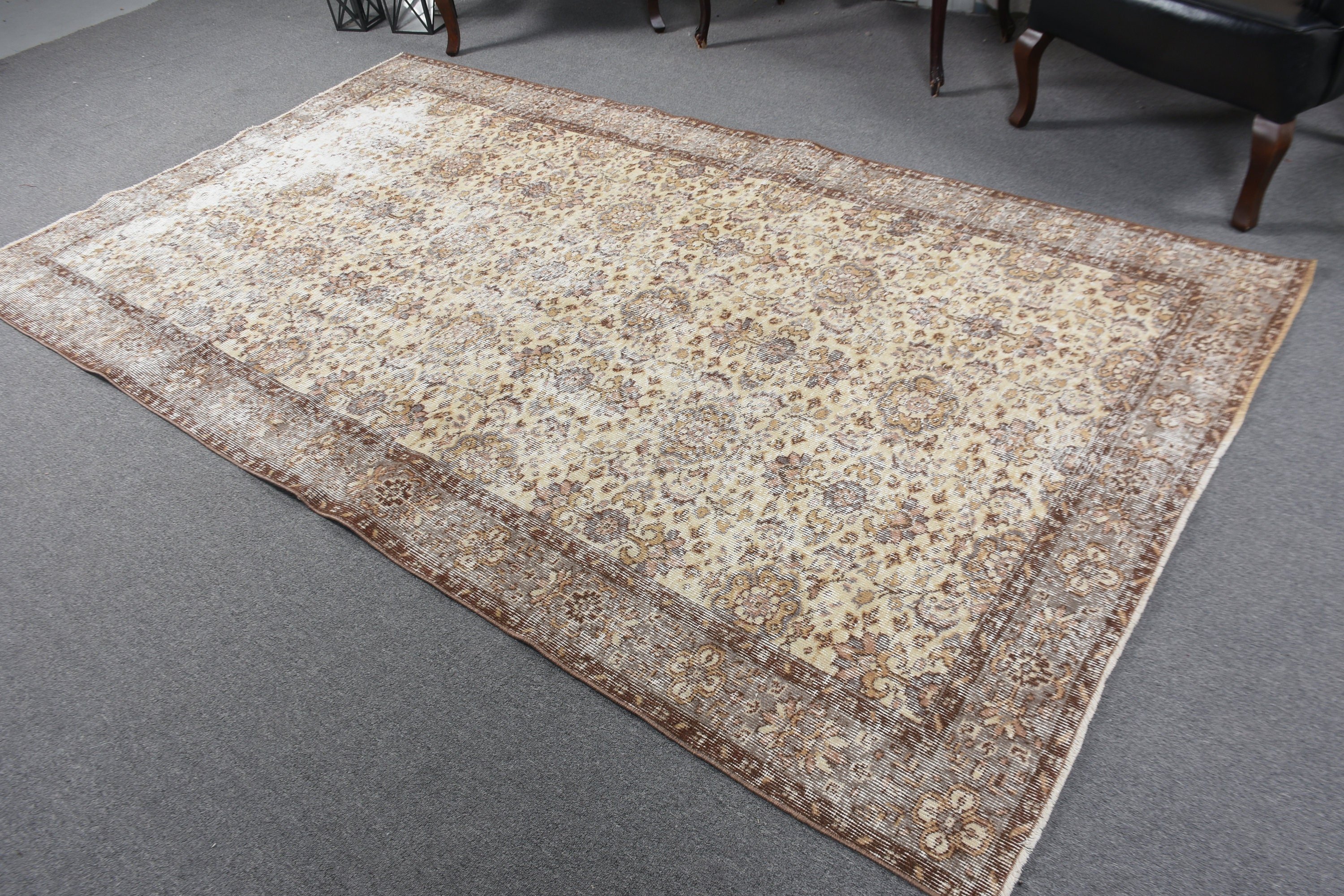 Flatweave Rugs, Beige Wool Rug, Bedroom Rug, Turkish Rugs, Dining Room Rug, Aesthetic Rug, 5.2x9.2 ft Large Rug, Vintage Rug, Neutral Rug