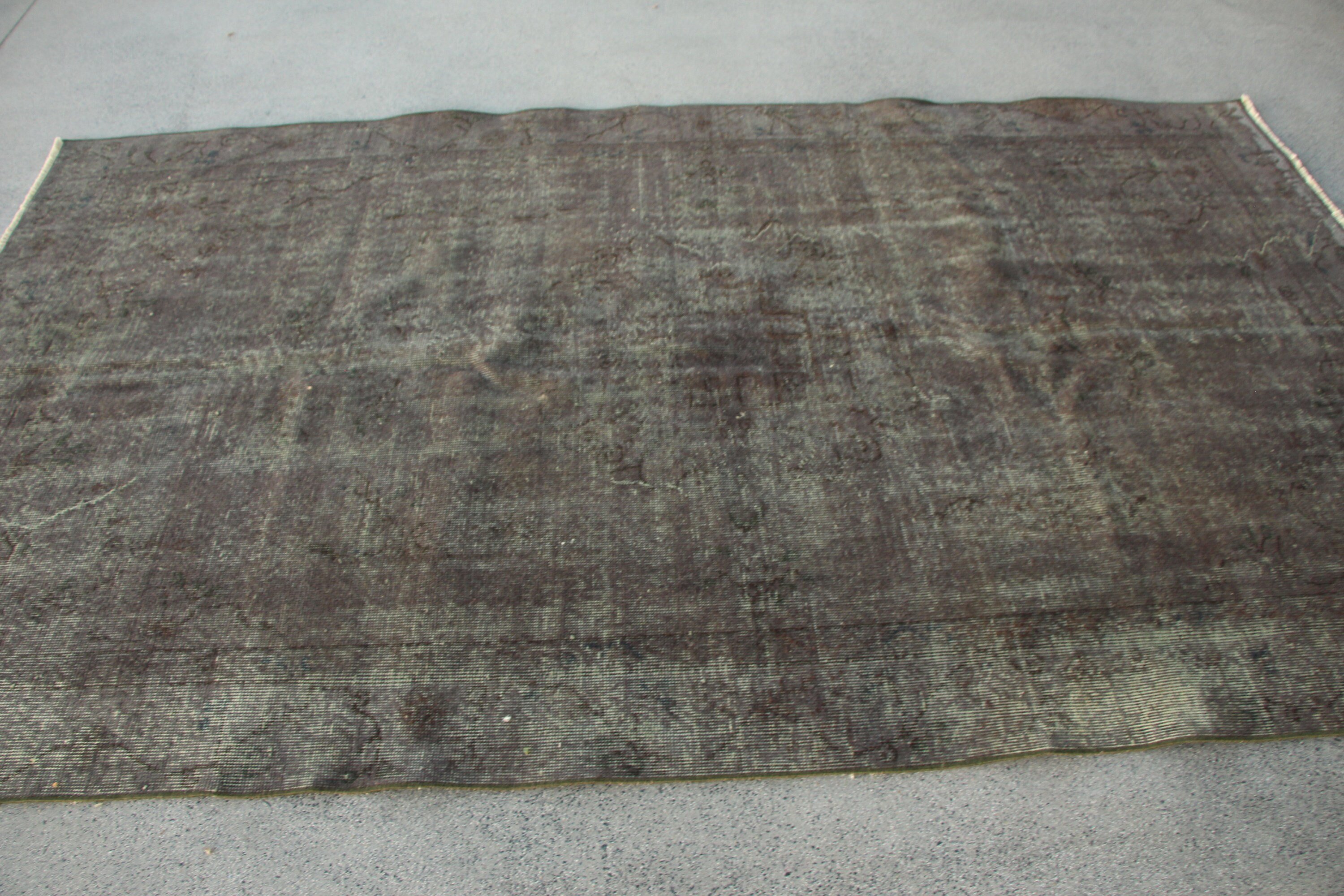 Mutfak Halısı, Türk Halısı, Salon Halısı, Yatak Odası Halısı, 5.1x8.9 ft Büyük Halı, Vintage Halı, Oturma Odası Halısı, Parlak Halı, Gri Anadolu Halıları