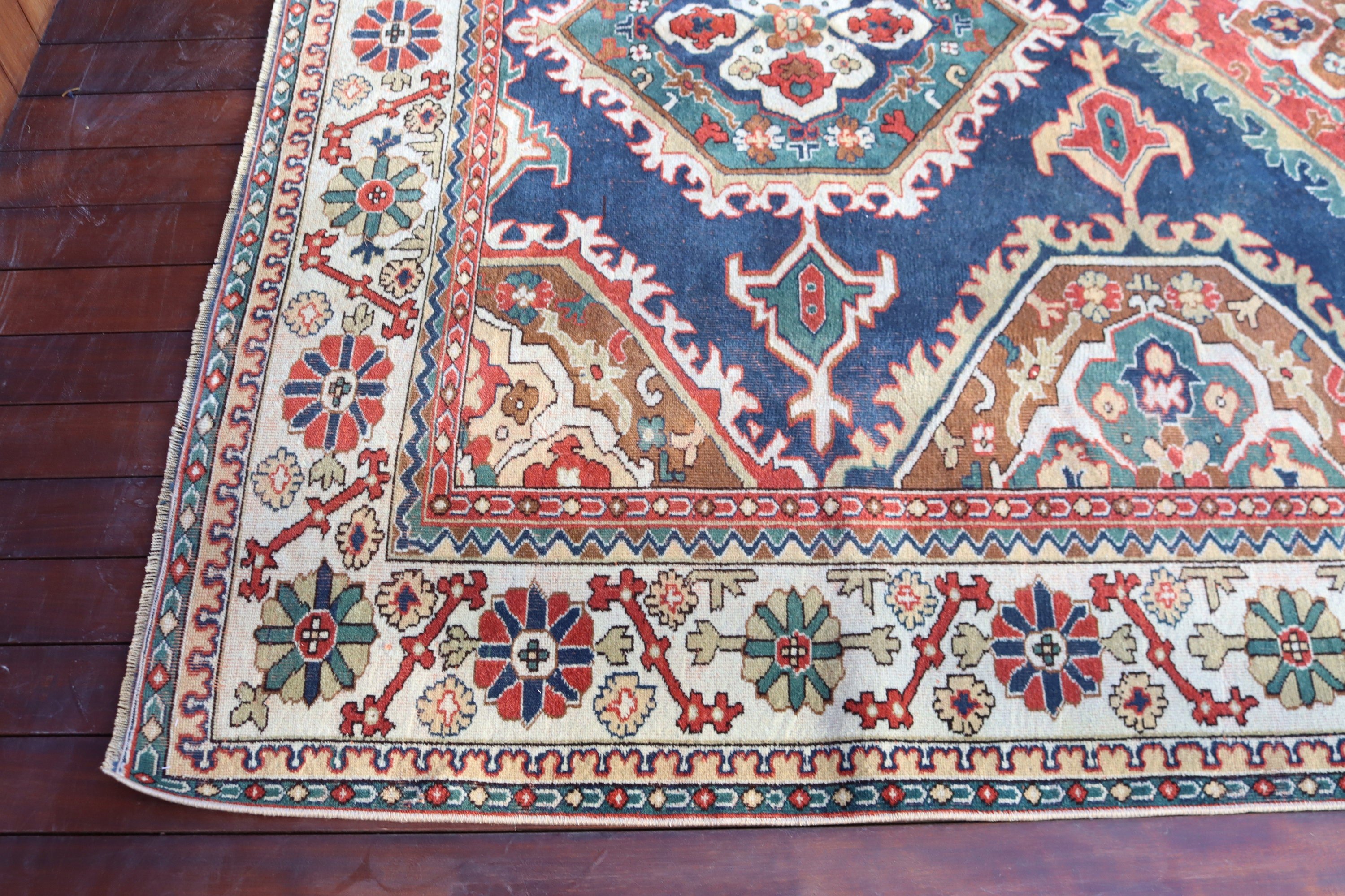 Havalı Halılar, Boho Halılar, Vintage Halı, Yemek Odası Halısı, Türk Halıları, Oturma Odası Halısı, 6,5x9 ft Büyük Halı, Mavi Anadolu Halıları, Anadolu Halıları