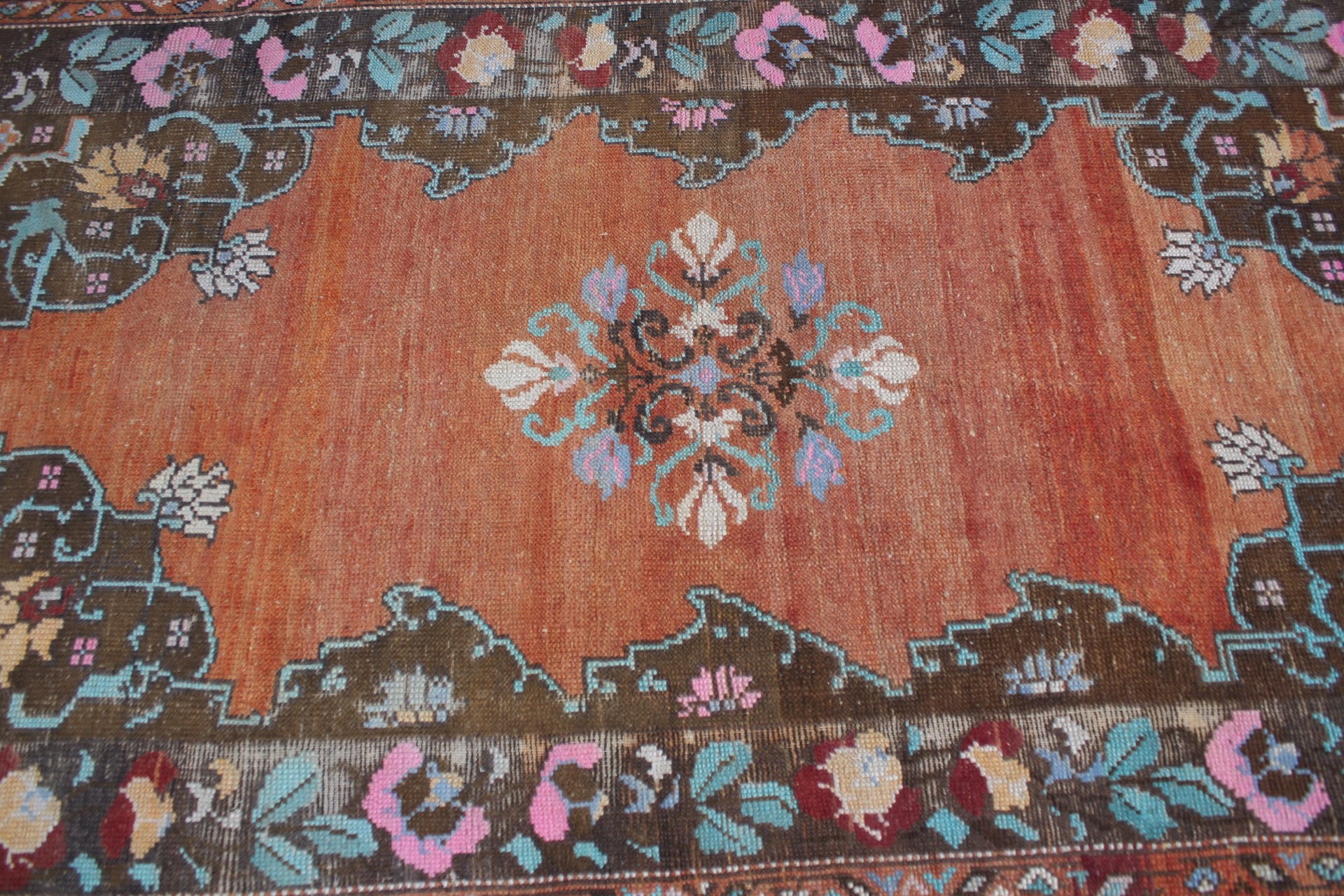 Mutfak Halısı, Turuncu Yatak Odası Halıları, Yün Halısı, Çocuk Odası Halısı, Çocuk Odası Halıları, Vintage Halılar, Oushak Halısı, 4,2x7,4 ft Alan Halısı, Türk Halısı