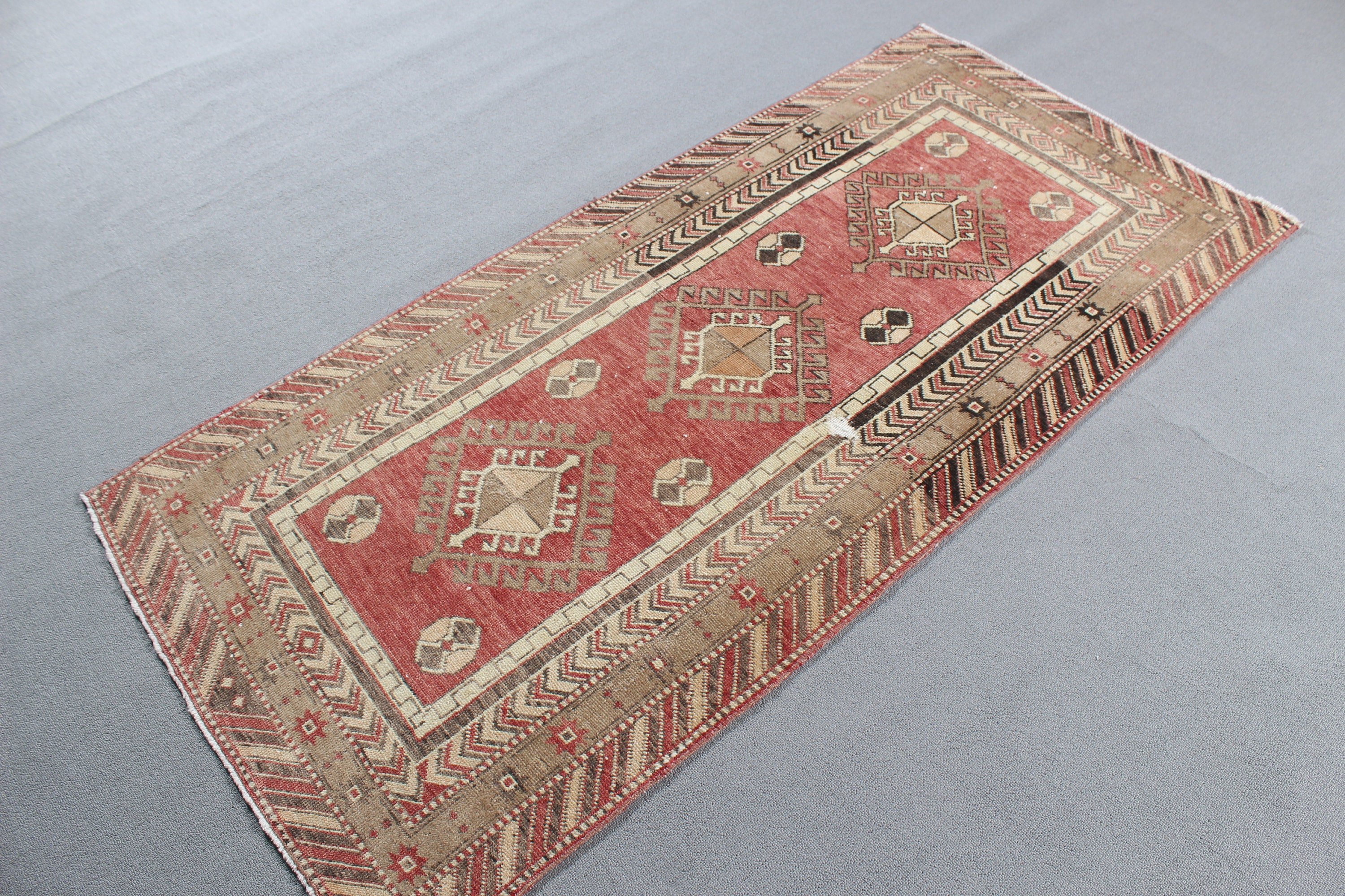 Boho Vurgulu Halılar, Bej Fas Halısı, Yün Halılar, Vintage Vurgulu Halı, 3x6,2 ft Vurgulu Halılar, Havalı Halı, Türk Halısı, Vintage Halılar