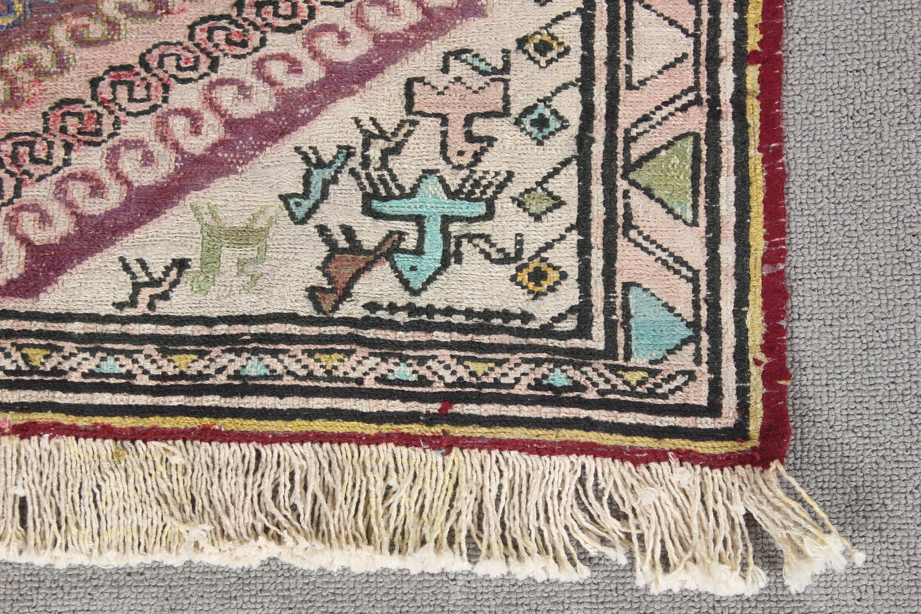 2.4x3.8 ft Küçük Halılar, Bej Mutfak Halısı, Lüks Halı, Türk Halısı, Geometrik Halılar, Kilim, Araba Paspas Halısı, Çocuk Halıları, Vintage Halılar