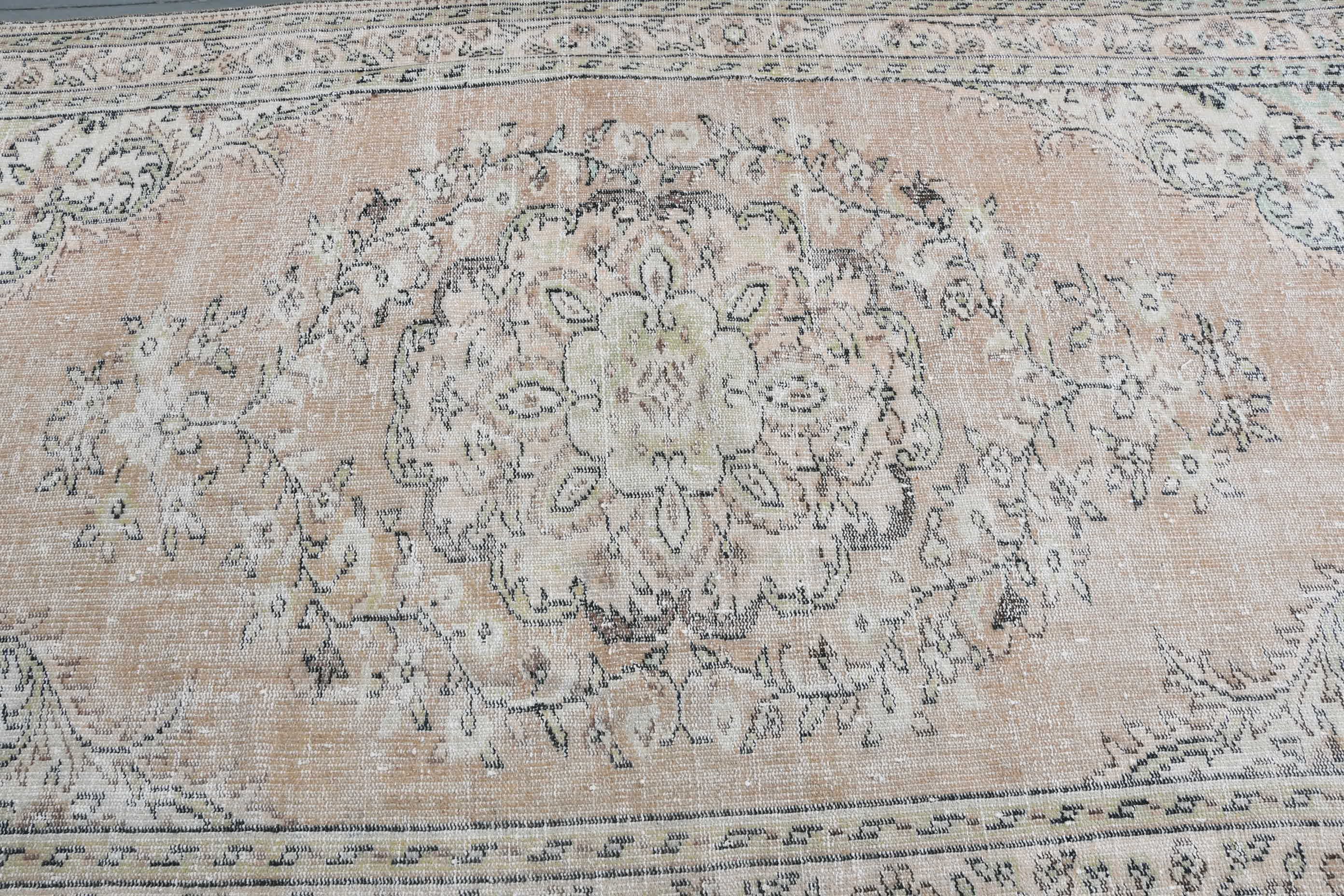 Living Room Rugs, Bedroom Rugs, Kitchen Rugs, Vintage Rug, Oushak Rug, Art Rug, Turkish Rugs, Brown  5.4x9.3 ft Large Rug