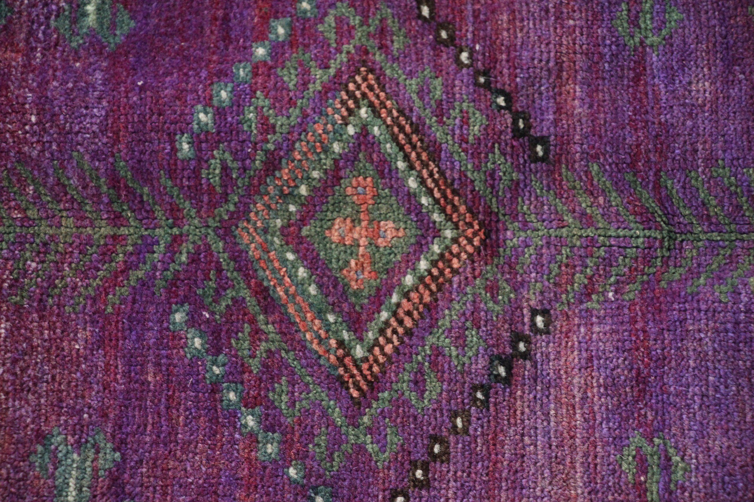 Living Room Rug, Vintage Rug, Wool Rug, Bedroom Rug, Purple  4.7x7.2 ft Area Rugs, Turkish Rug, Art Rugs