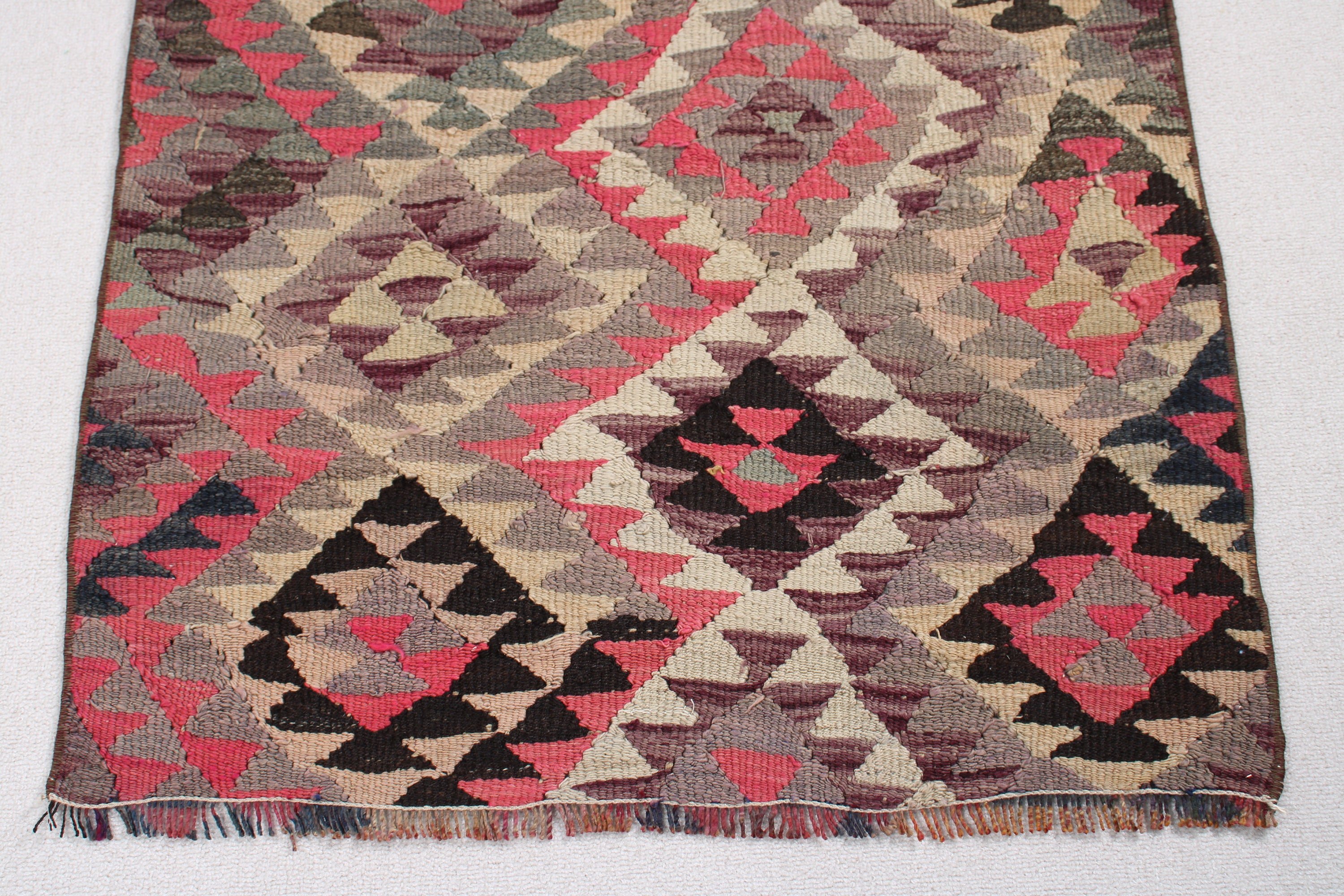 Oushak Halıları, Kilim, Merdiven Halıları, Boho Halıları, Yeşil Oryantal Halı, 2,7x9,5 ft Runner Halısı, Koridor Halıları, Vintage Halı, Türk Halıları