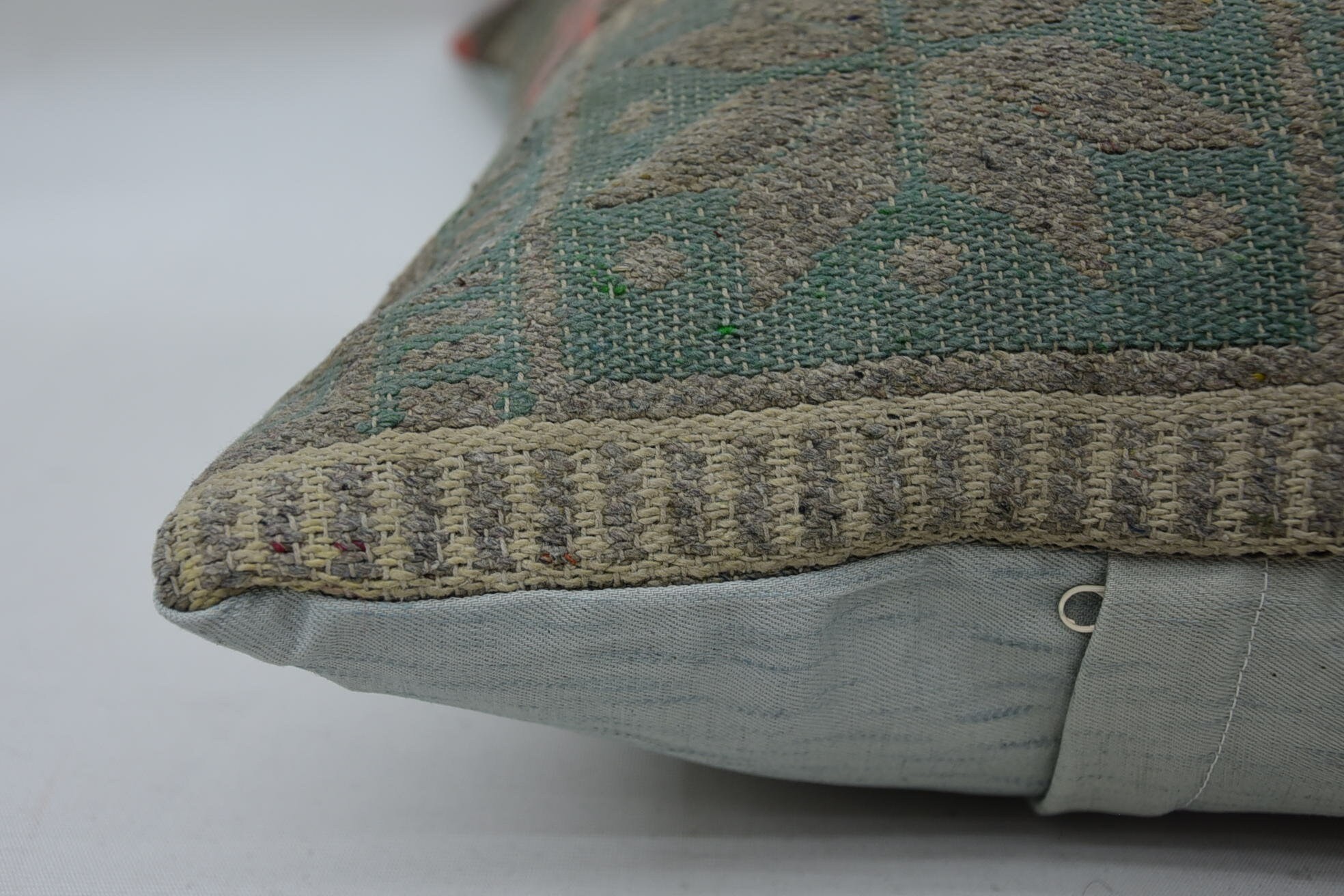 Vintage Kilim Pillow Pillow Sham, Pillow for Couch, Pillow for Sofa, Kilim Cushion Sham, Cotton Cushion, 16"x24" Blue Cushion Cover