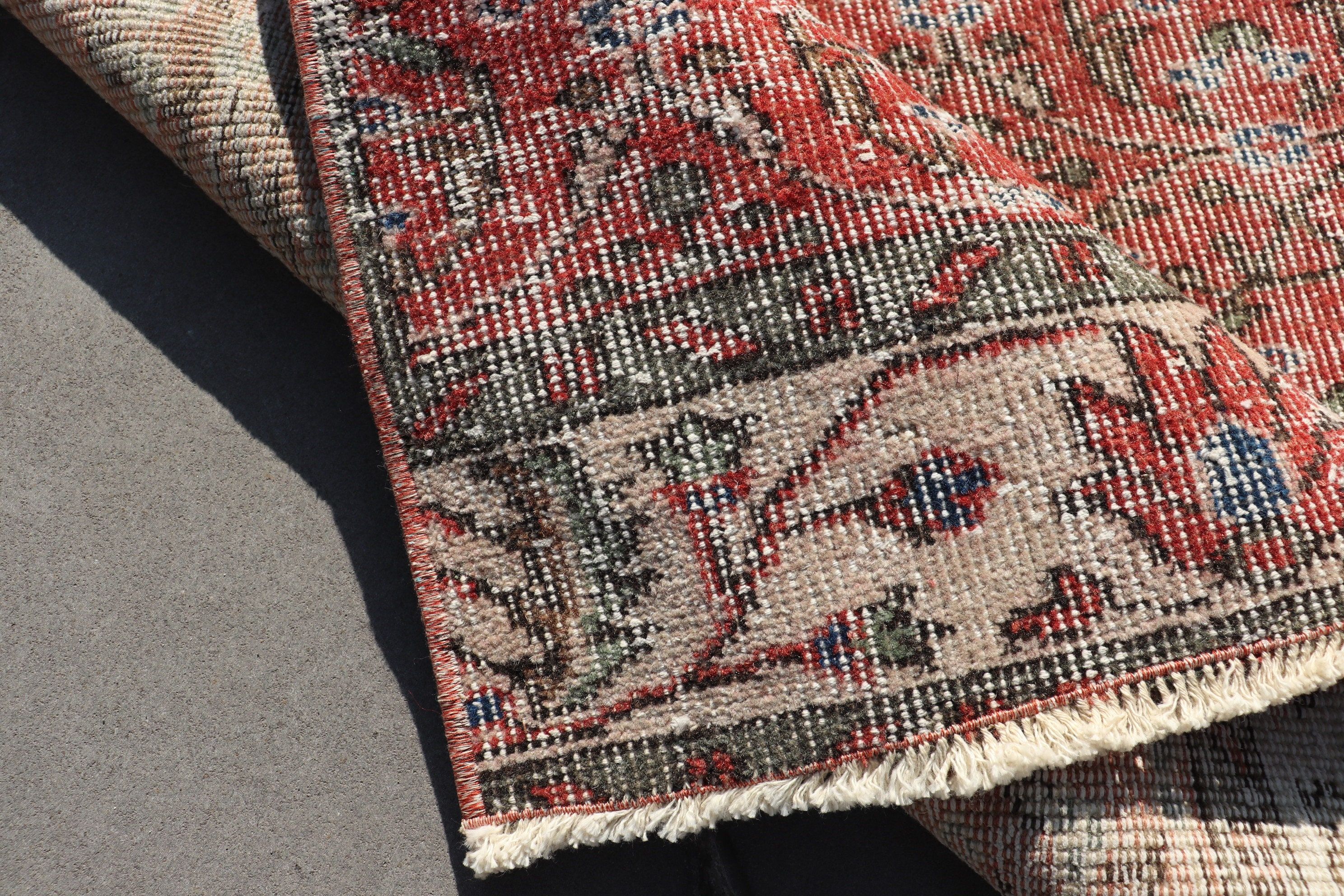 Living Room Rug, Home Decor Rug, Bright Rug, 3.8x8.9 ft Area Rugs, Vintage Rugs, Indoor Rug, Orange Antique Rug, Turkish Rug
