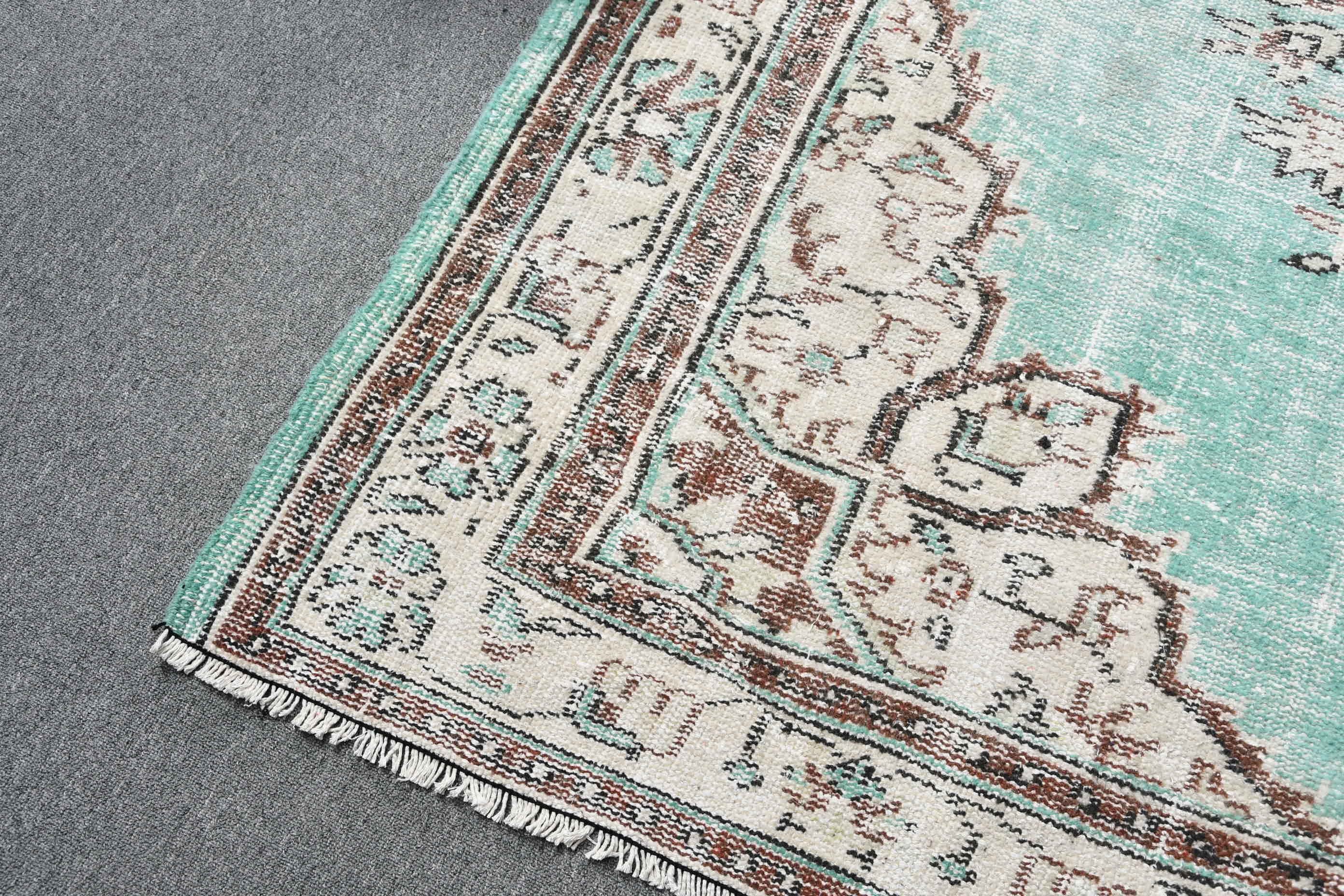 Vintage Rug, Living Room Rugs, Green Anatolian Rug, Turkish Rugs, Cool Rugs, Old Rug, 5.7x8.7 ft Large Rugs, Moroccan Rugs, Dining Room Rug