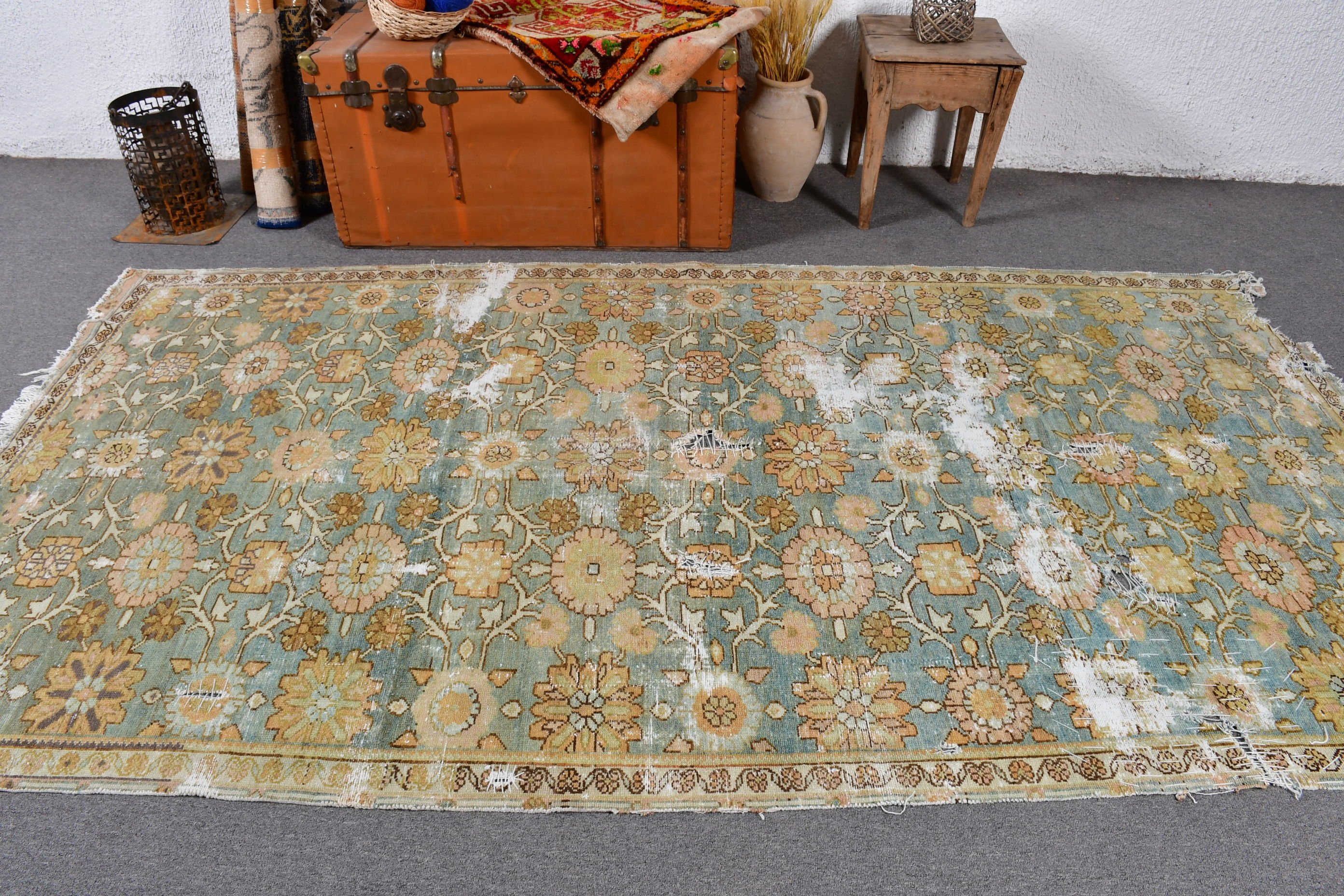 Ofis Halısı, Lüks Halılar, Bej Oryantal Halılar, Yer Halıları, 4,8x9,1 ft Büyük Halı, Vintage Halılar, Türk Halıları, Oturma Odası Halıları, Yatak Odası Halıları