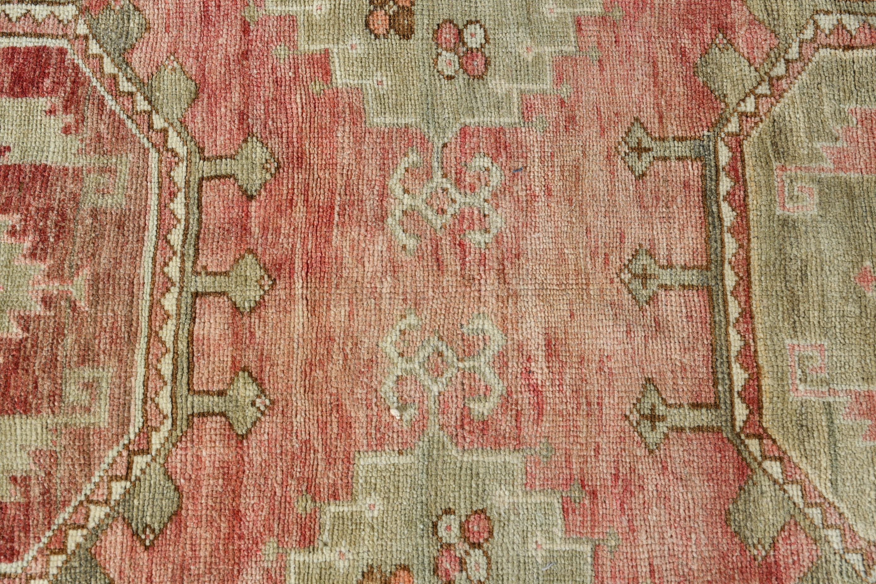 Oriental Rug, Floor Rug, 2.5x11.5 ft Runner Rug, Hallway Rug, Pink Oriental Rug, Vintage Rug, Rugs for Stair, Turkish Rug, Eclectic Rug