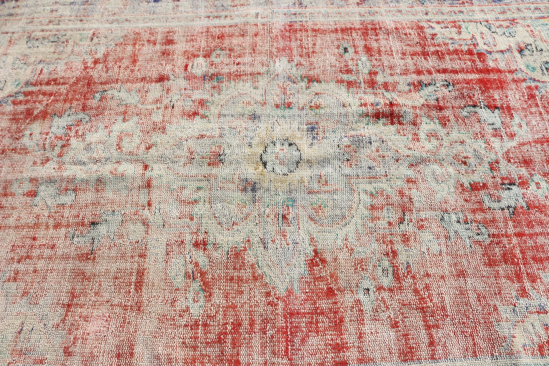 Salon Rug, Antique Rug, Vintage Rug, Wool Rugs, Rugs for Dining Room, Red Wool Rug, Turkish Rug, Dining Room Rug, 5.4x8 ft Large Rugs