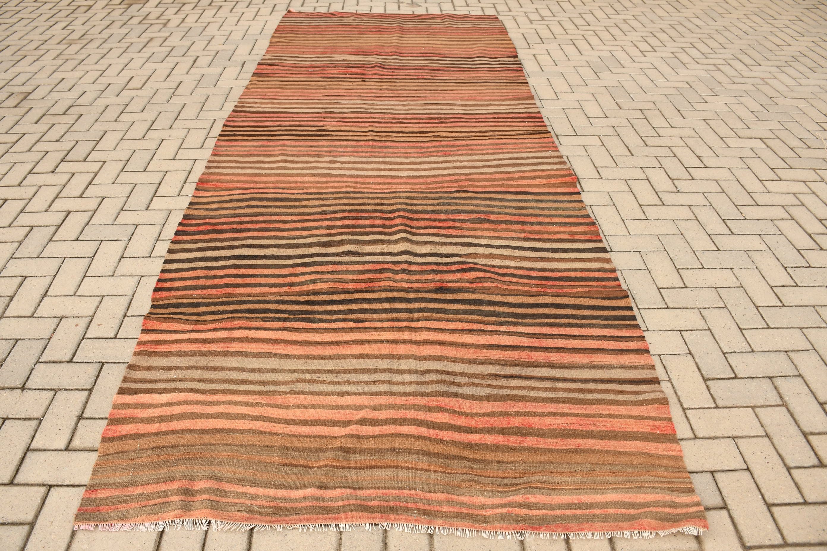 Kitchen Rug, Rugs for Corridor, Bedroom Rug, Kilim, Art Rugs, Corridor Rugs, Red Cool Rugs, Turkish Rug, 5x12.8 ft Runner Rug, Vintage Rugs