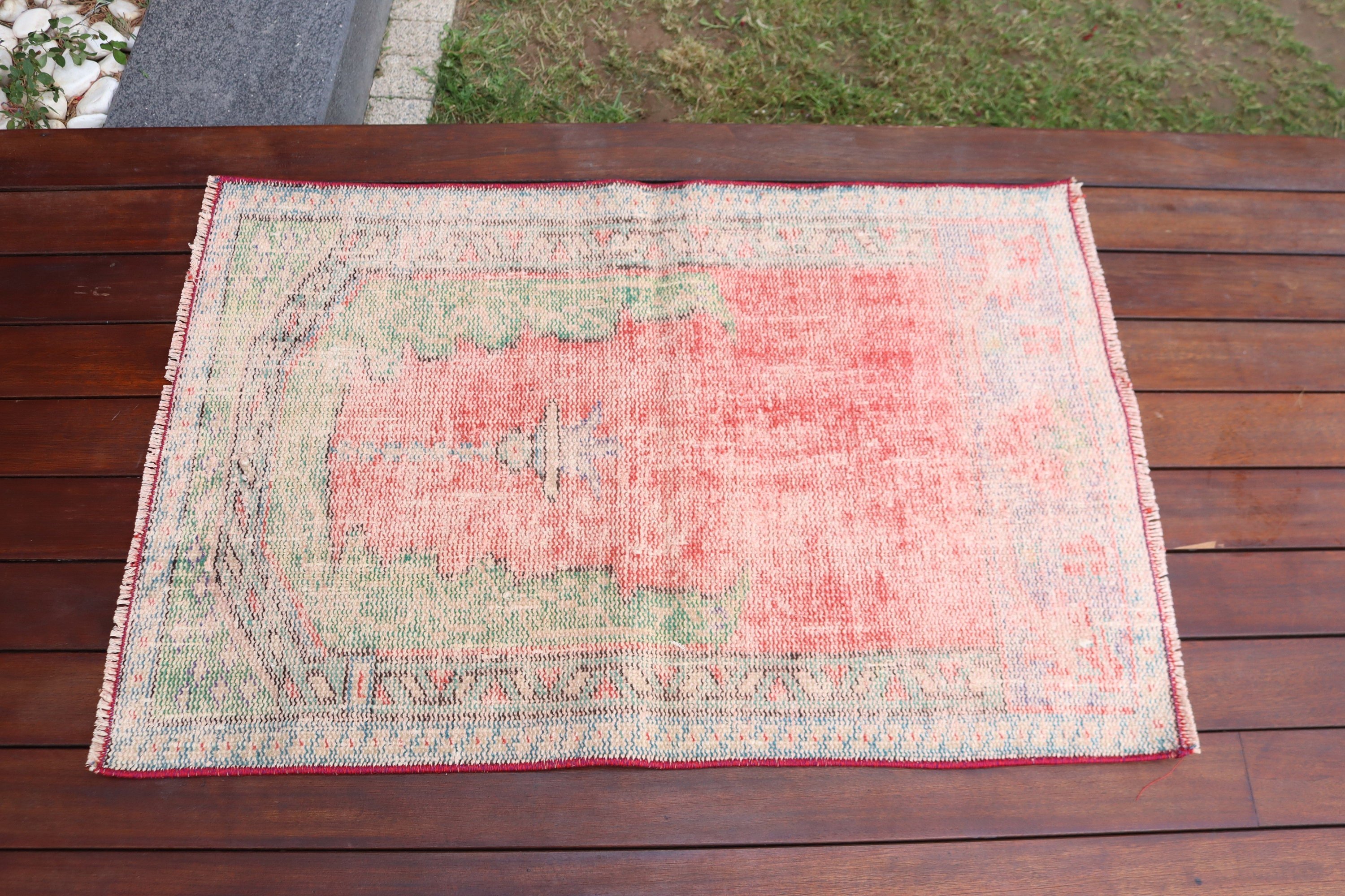 Car Mat Rugs, Neutral Rug, Red Modern Rugs, Turkish Rugs, Kitchen Rugs, Decorative Rug, 2.2x3.3 ft Small Rugs, Vintage Rug, Geometric Rugs