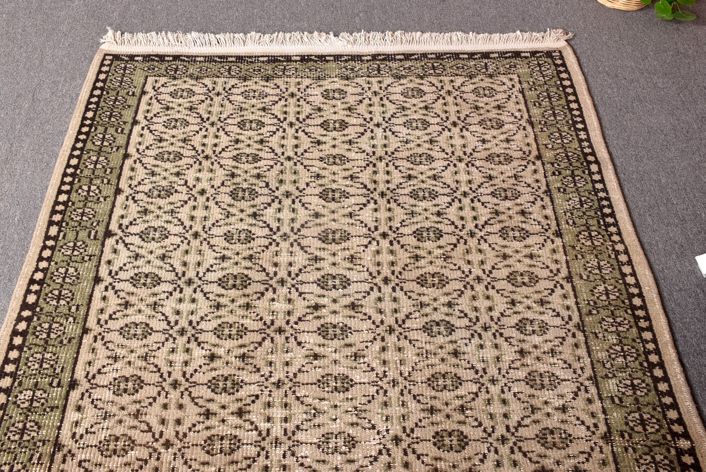 Vintage Halı, Gri Geometrik Halılar, Mutfak Halıları, Türk Halıları, Açıklama Halıları, 4.1x7.2 ft Alan Halıları, Ofis Halısı, Yatak Odası Halıları, Yün Halılar