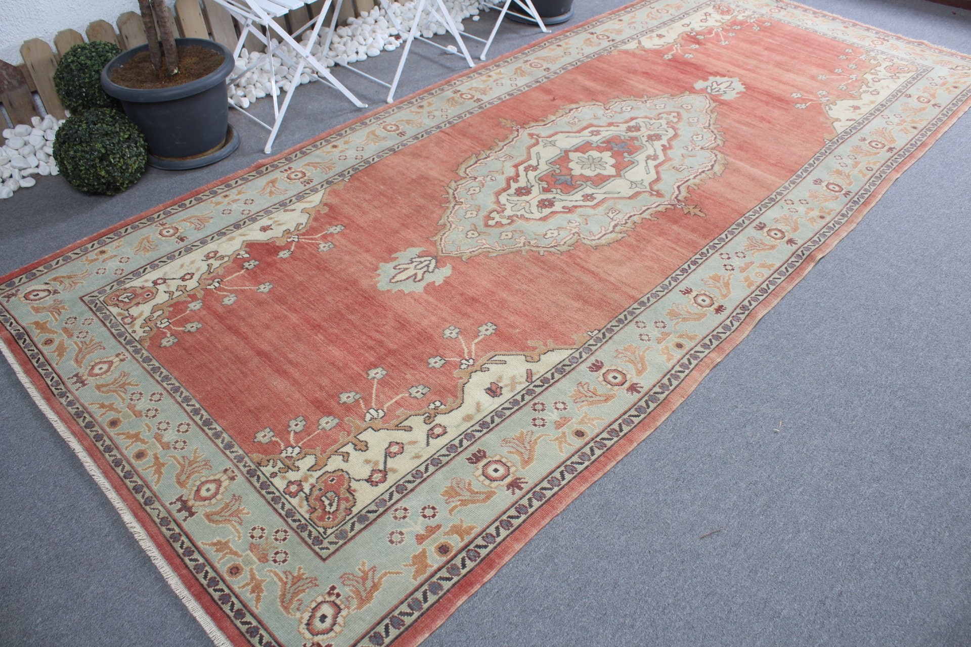 Red Kitchen Rug, Antique Rug, Rugs for Bedroom, Bedroom Rug, Dining Room Rug, Salon Rug, Turkish Rug, 5.2x11.9 ft Large Rug, Vintage Rug