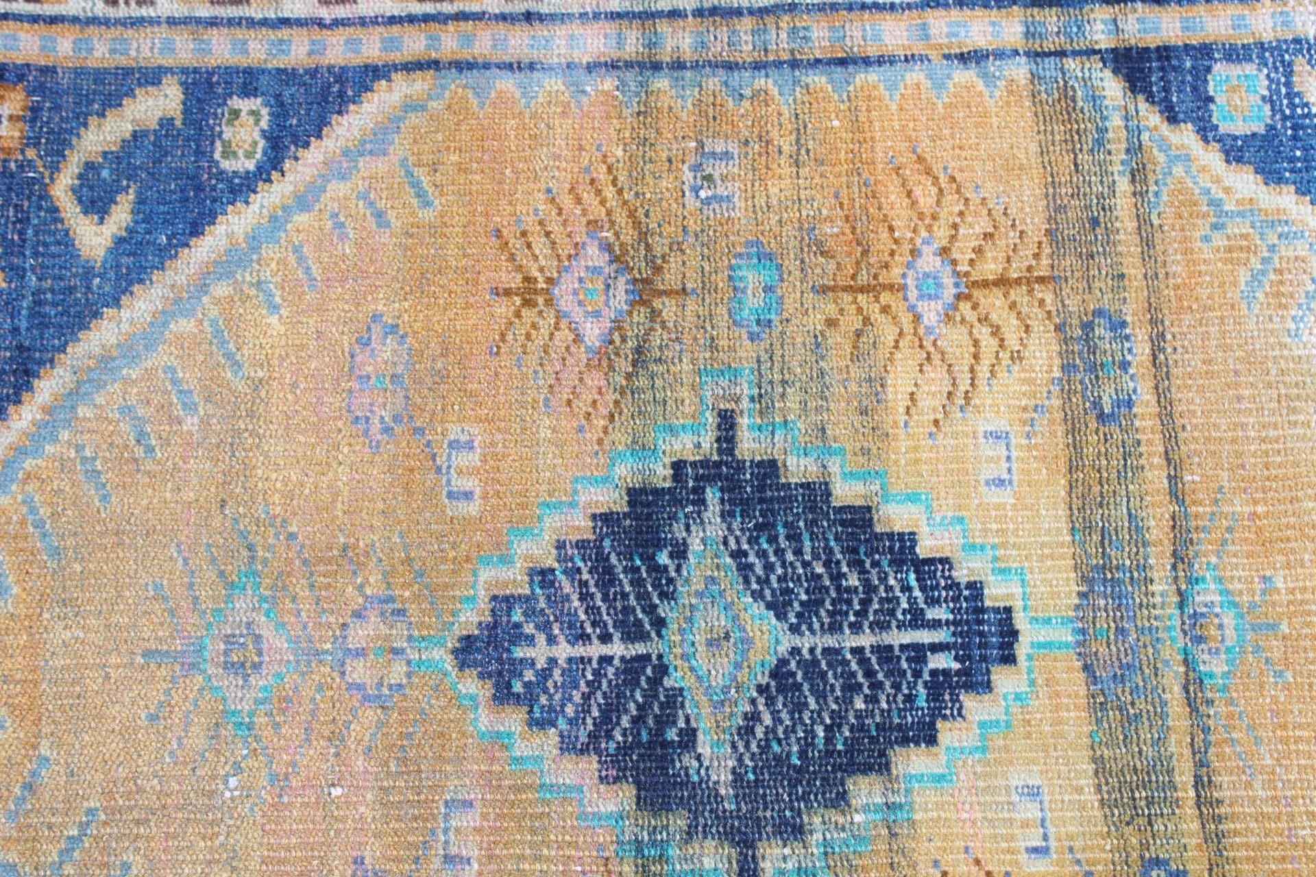 Car Mat Rug, 1.8x3.1 ft Small Rug, Rugs for Kitchen, Turkish Rug, Bath Rug, Yellow Moroccan Rug, Moroccan Rug, Vintage Rug, Kitchen Rugs