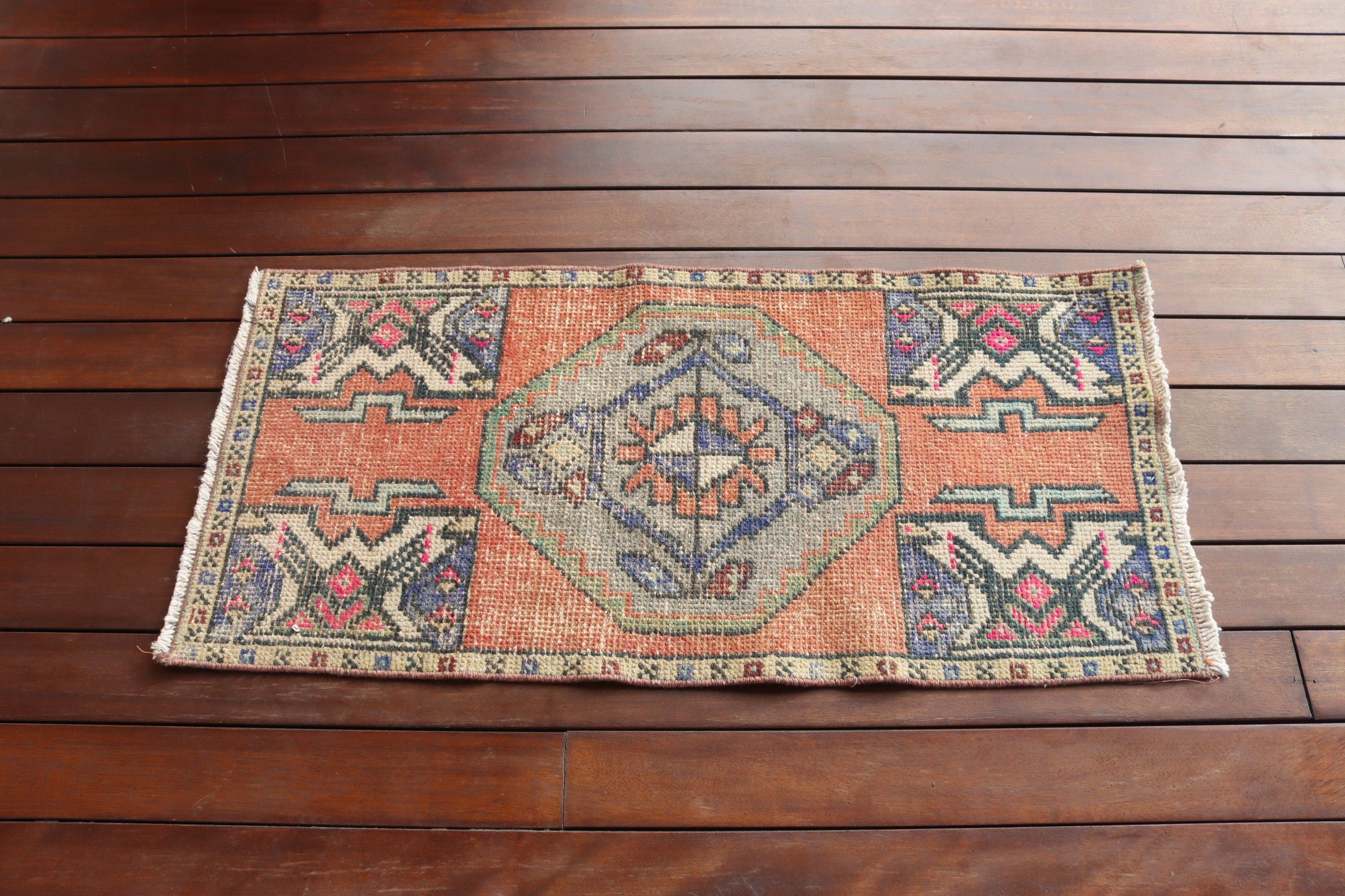 Small Area Rug, Turkish Rugs, Nursery Rugs, Statement Rug, Kitchen Rug, Vintage Rug, Red Floor Rugs, 1.5x3.3 ft Small Rug, Bohemian Rugs