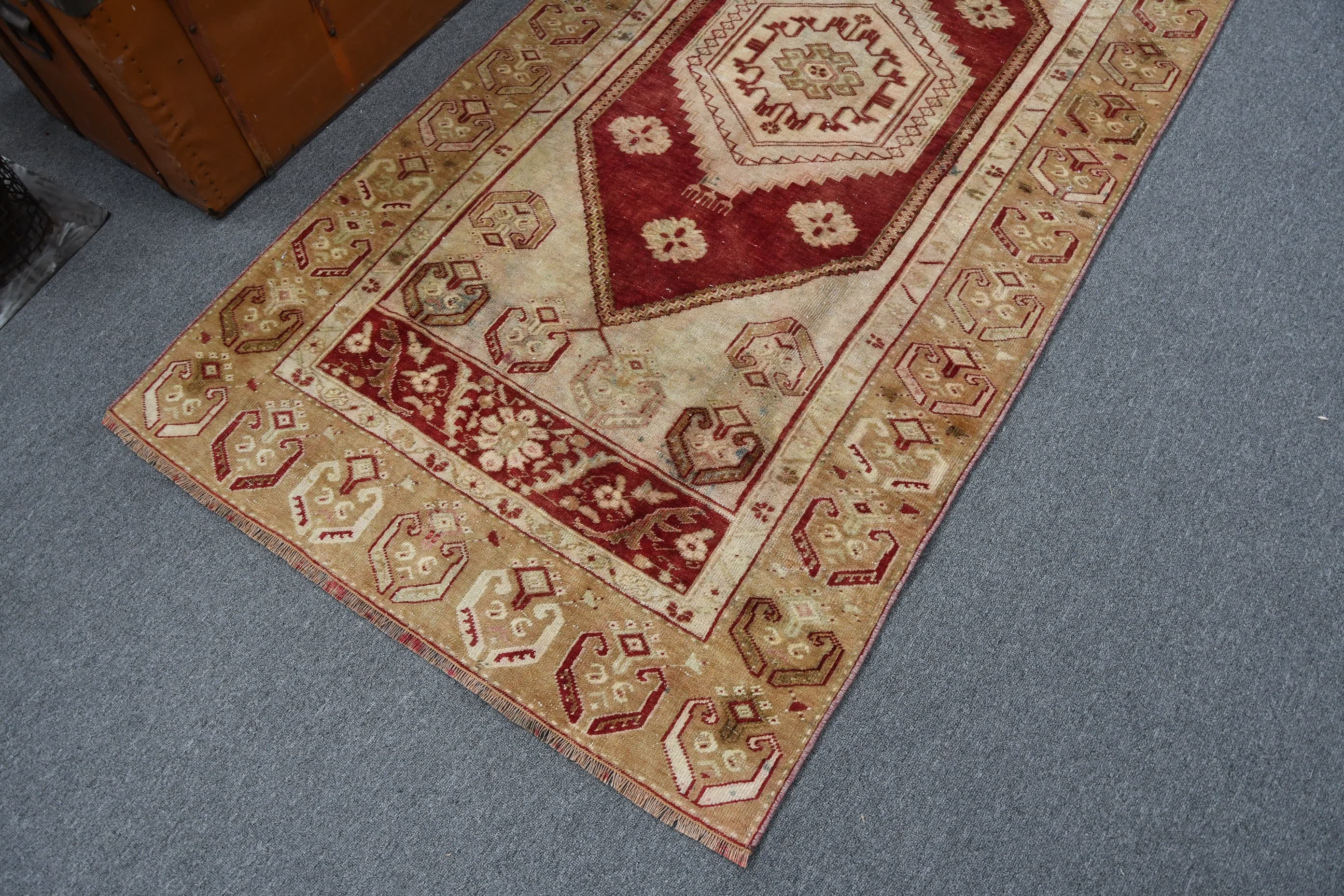 Oushak Rugs, Rugs for Dining Room, Indoor Rug, Bedroom Rug, Vintage Rug, Anatolian Rugs, Turkish Rug, Hand Knotted Rug, 3.5x7.2 ft Area Rug