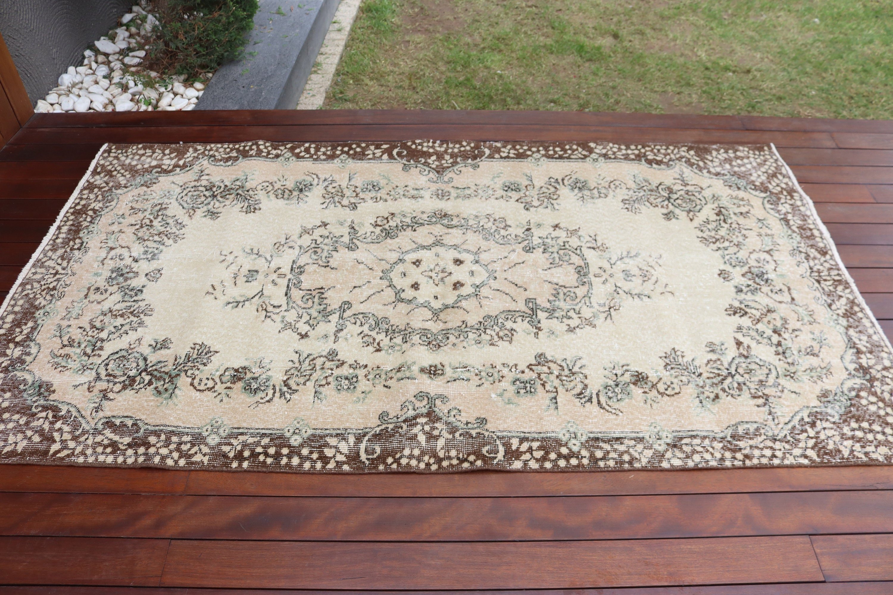 Lüks Halılar, Türk Halısı, Bej Yatak Odası Halıları, Kabile Halısı, Oturma Odası Halıları, Vintage Halılar, 3,8x6,9 ft Alan Halıları, Harika Halılar, Oushak Alan Halıları