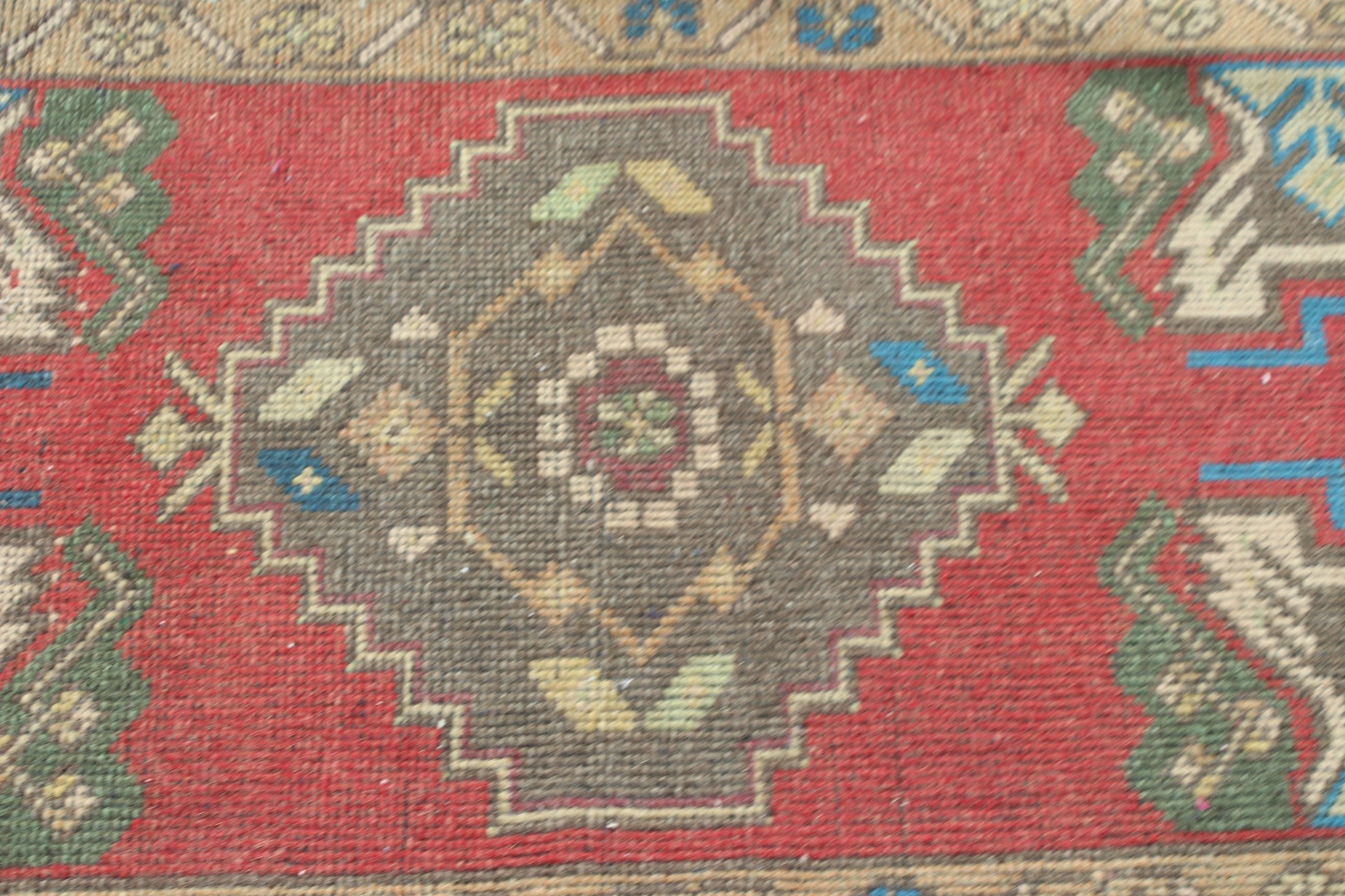 Vintage Rugs, Bath Rug, Small Boho Rug, Artistic Rugs, Red Home Decor Rug, Turkish Rug, 1.8x3.2 ft Small Rug, Flatweave Rug