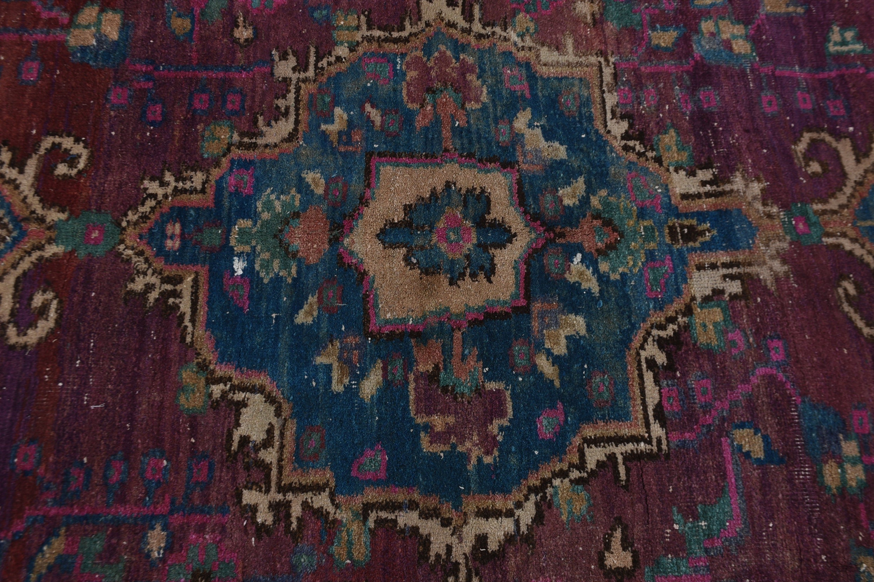 Living Room Rug, Tribal Rugs, Antique Rugs, Salon Rug, Vintage Rug, Oriental Rug, Turkish Rug, 5.8x8.8 ft Large Rug, Purple Home Decor Rug