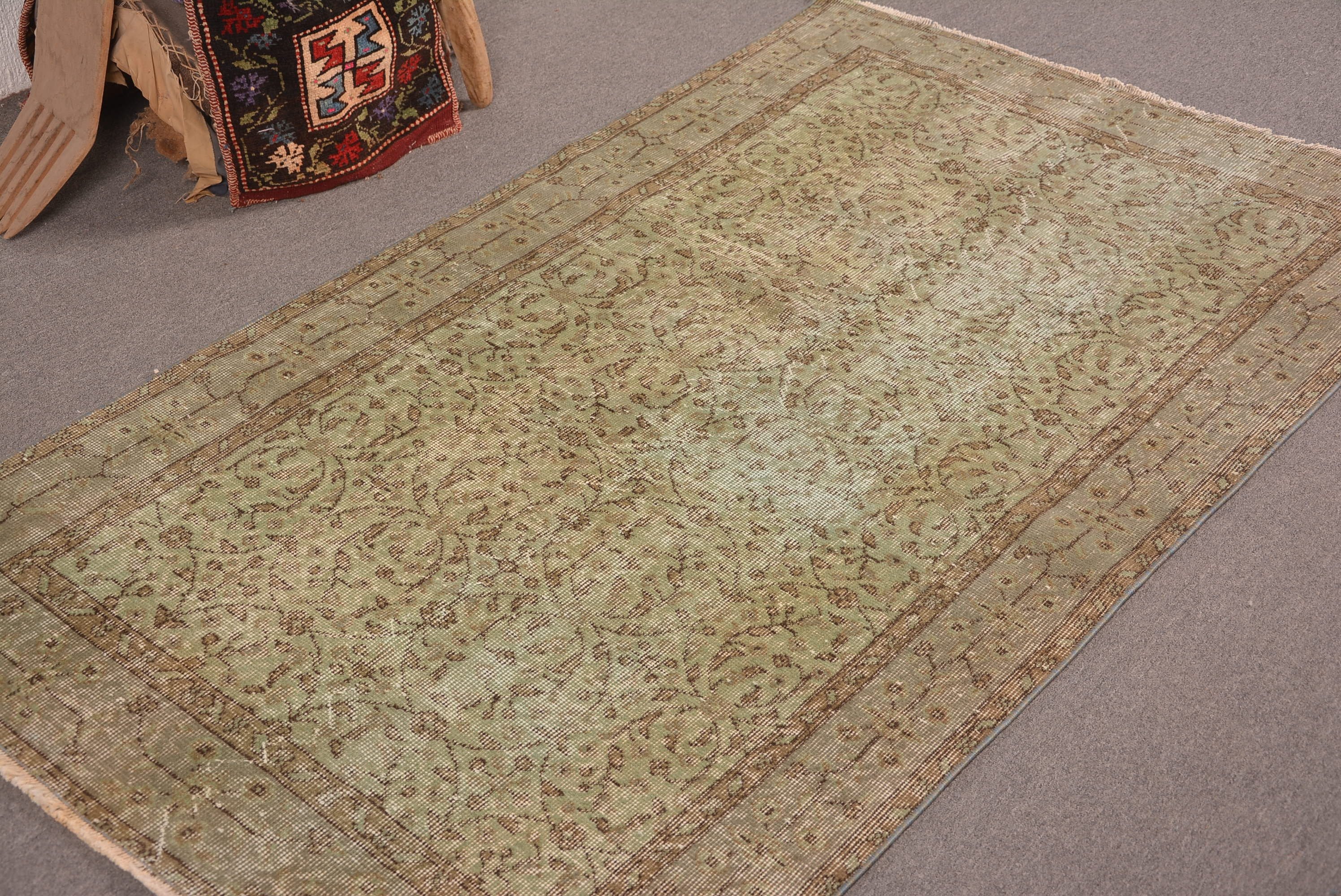 Living Room Rug, Boho Rug, Turkish Rugs, 3.8x6.4 ft Area Rug, Rugs for Dining Room, Vintage Rugs, Kilim, Oushak Rug, Kitchen Rug, Floor Rug