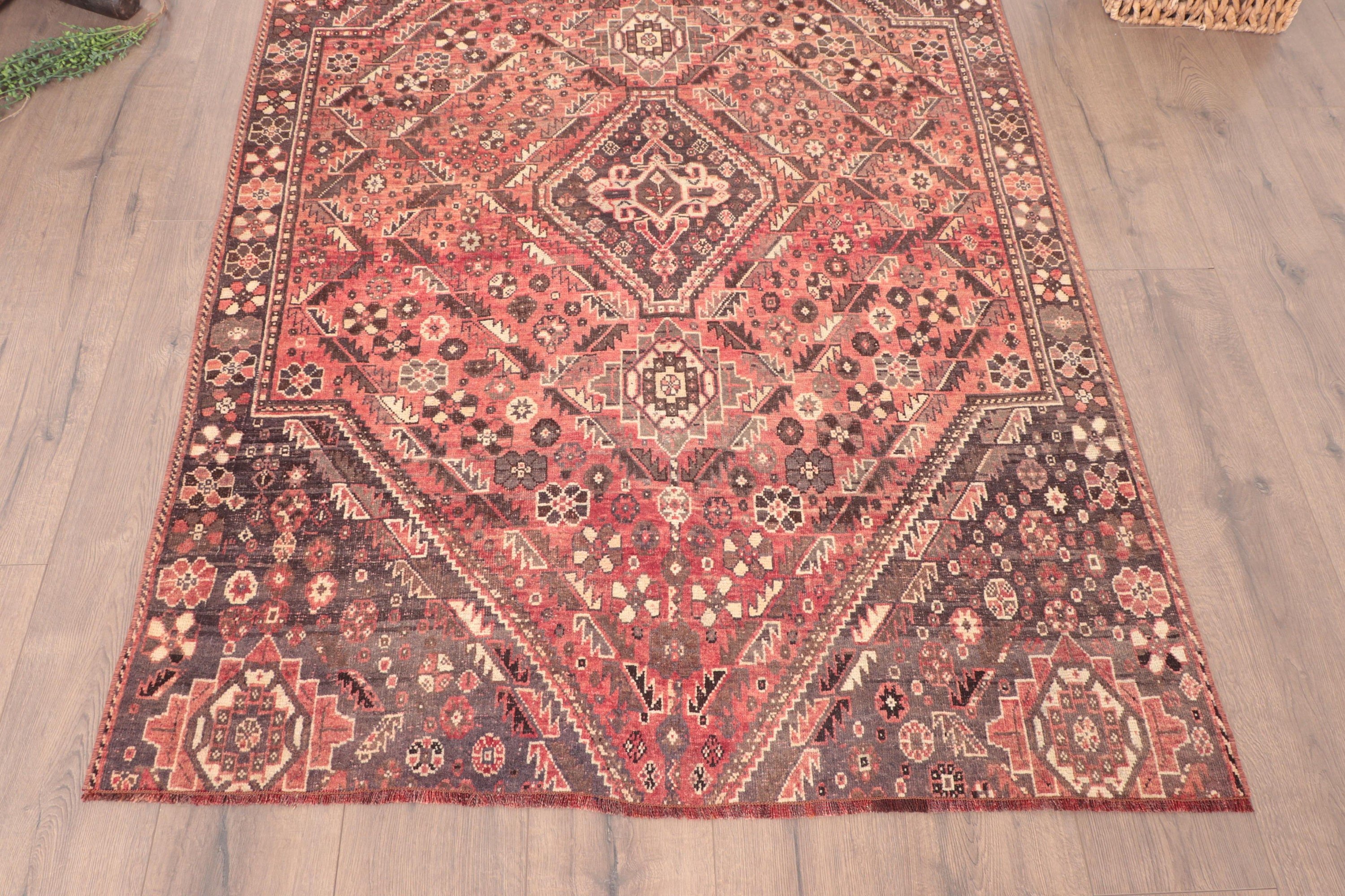 Yün Halılar, Giriş Halısı Halıları, 4x5,8 ft Aksan Halıları, Mutfak Halısı, Dekoratif Halılar, Kırmızı Yer Halısı, Vintage Halı, Yatak Odası Halısı, Türk Halısı