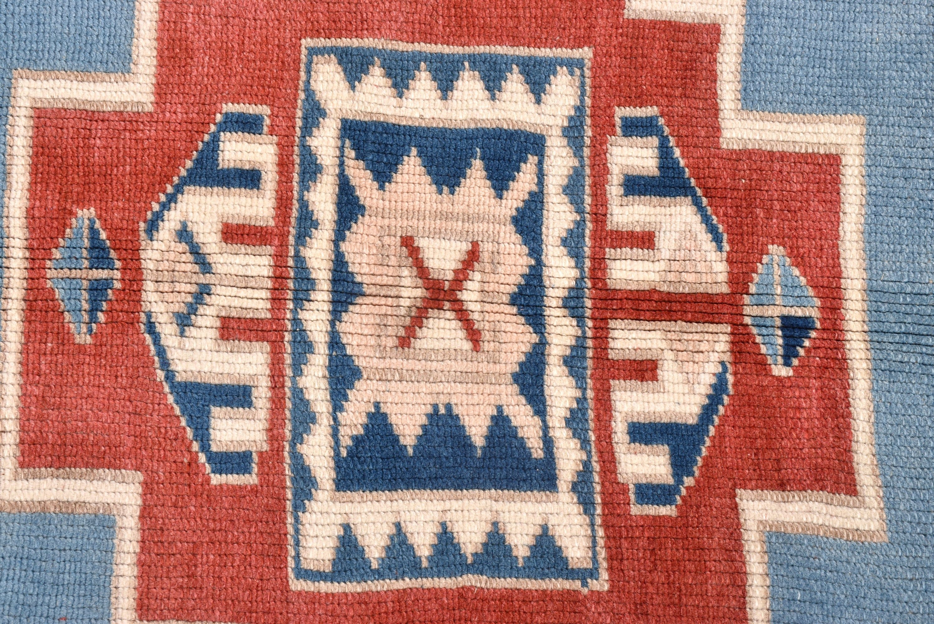 Statement Rug, Living Room Rugs, Cool Rug, Vintage Rugs, Oushak Area Rug, 5.8x6.6 ft Area Rugs, Boho Rug, Turkish Rugs, Blue Anatolian Rug