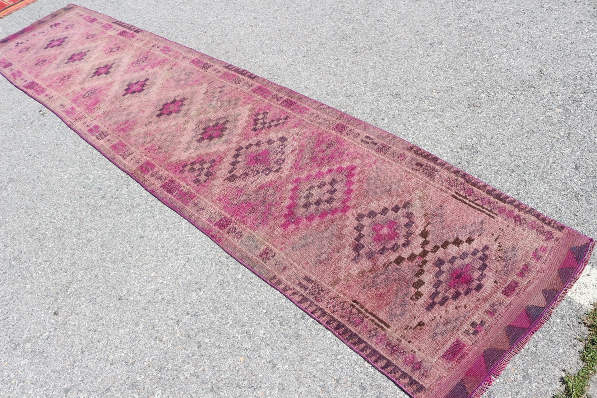 Fas Halıları, Türk Halısı, Koridor Halısı, 2,4x11 ft Runner Halısı, Ev Dekorasyonu Halıları, Pembe Yer Halısı, Vintage Halılar, Mutfak Halıları, Sanat Halısı