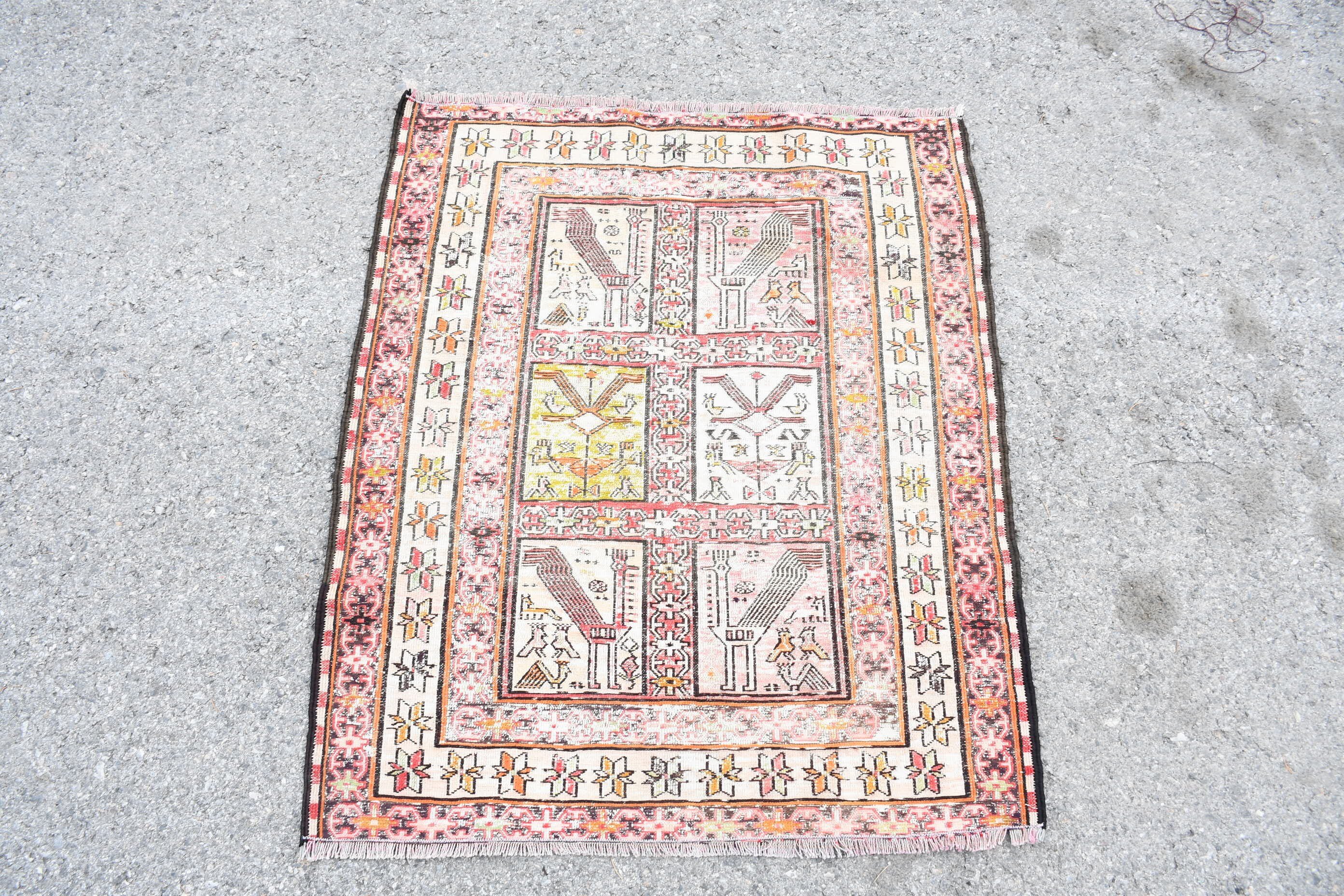 Türk Halısı, Yatak Odası Halısı, Kilim, Sanat Halıları, Fas Halısı, Duvara Asılı Halılar, 2,5x2,9 ft Küçük Halı, Havalı Halılar, Kırmızı Anadolu Halısı, Vintage Halı