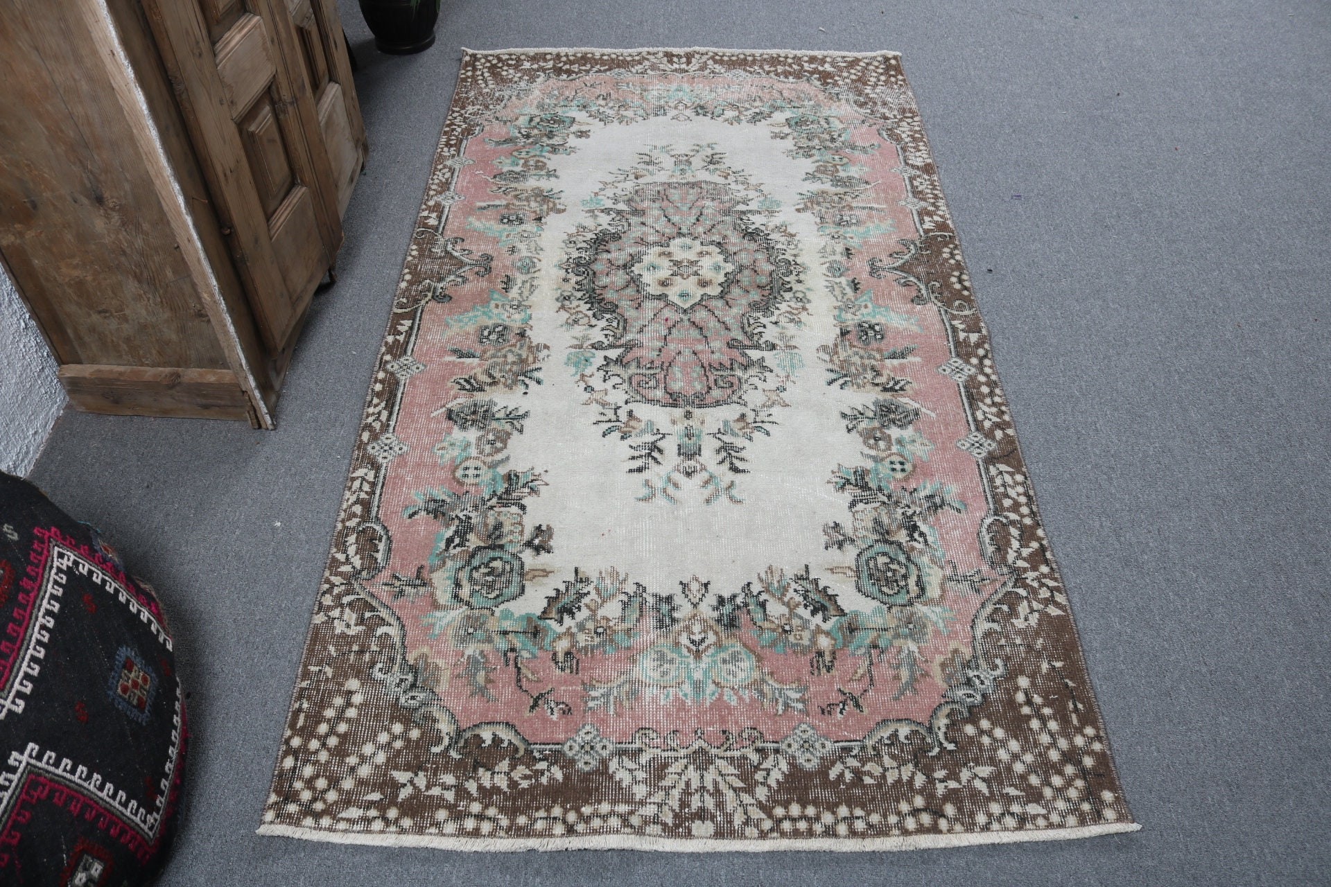 Çocuk Odası Halıları, Mutfak Halıları, 3,7x6,7 ft Alan Halısı, Pembe Düz Dokuma Halılar, Türk Halıları, Boho Halısı, Çocuk Odası Halıları, Vintage Halı, Yatak Odası Halıları