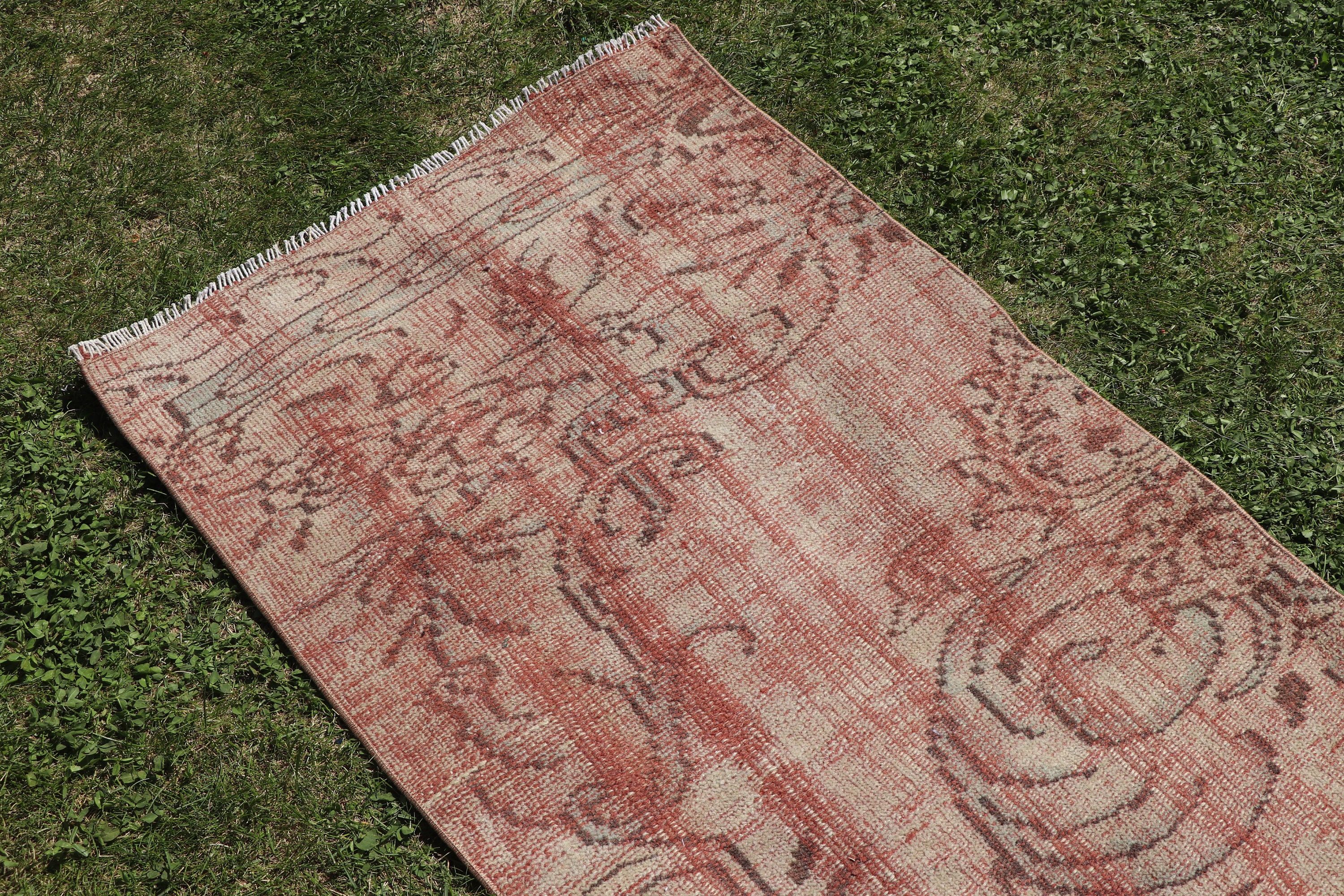 Kitchen Rug, Rugs for Door Mat, Vintage Rug, Oushak Rugs, Brown Floor Rug, Bath Rugs, Flatweave Rugs, 2.4x5.4 ft Small Rugs, Turkish Rugs