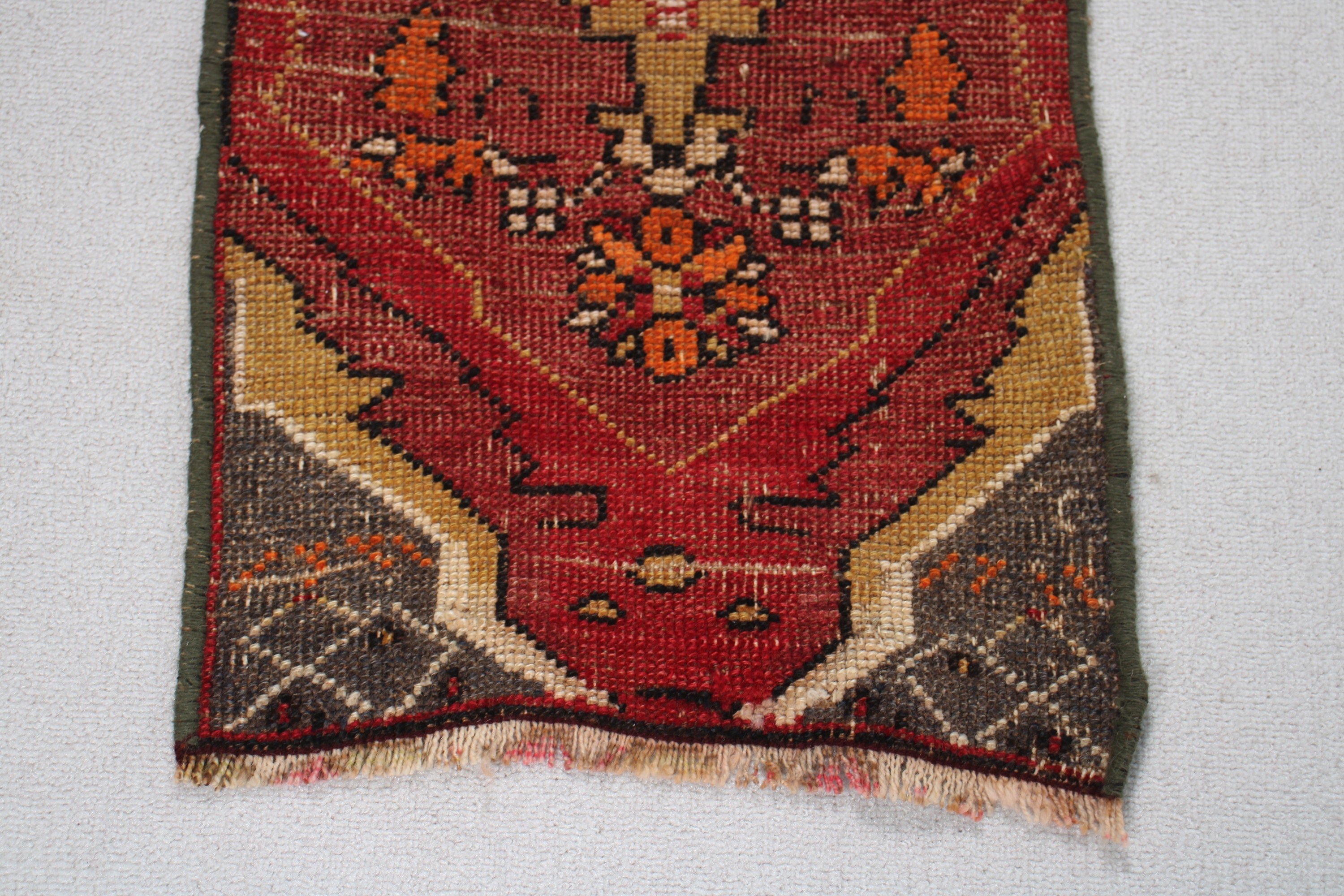 Flatweave Rugs, Wall Hanging Rugs, Turkish Rugs, Bedroom Rug, 1.4x2.4 ft Small Rug, Vintage Rugs, Statement Rugs, Red Home Decor Rugs