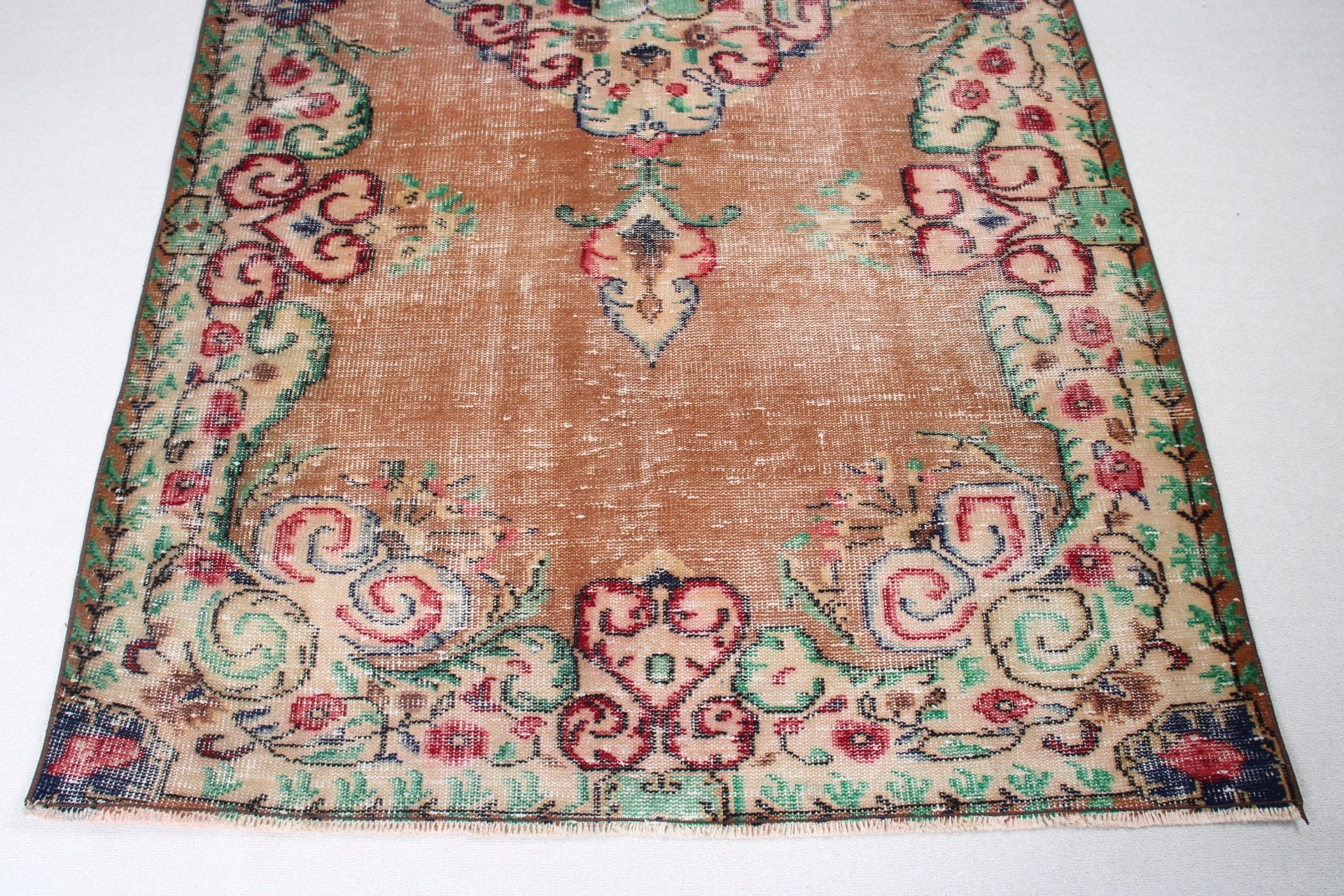 Luxury Rug, Brown Statement Rug, Vintage Rugs, Handwoven Rug, 4.5x8.9 ft Large Rug, Large Vintage Rug, Dining Room Rug, Turkish Rug