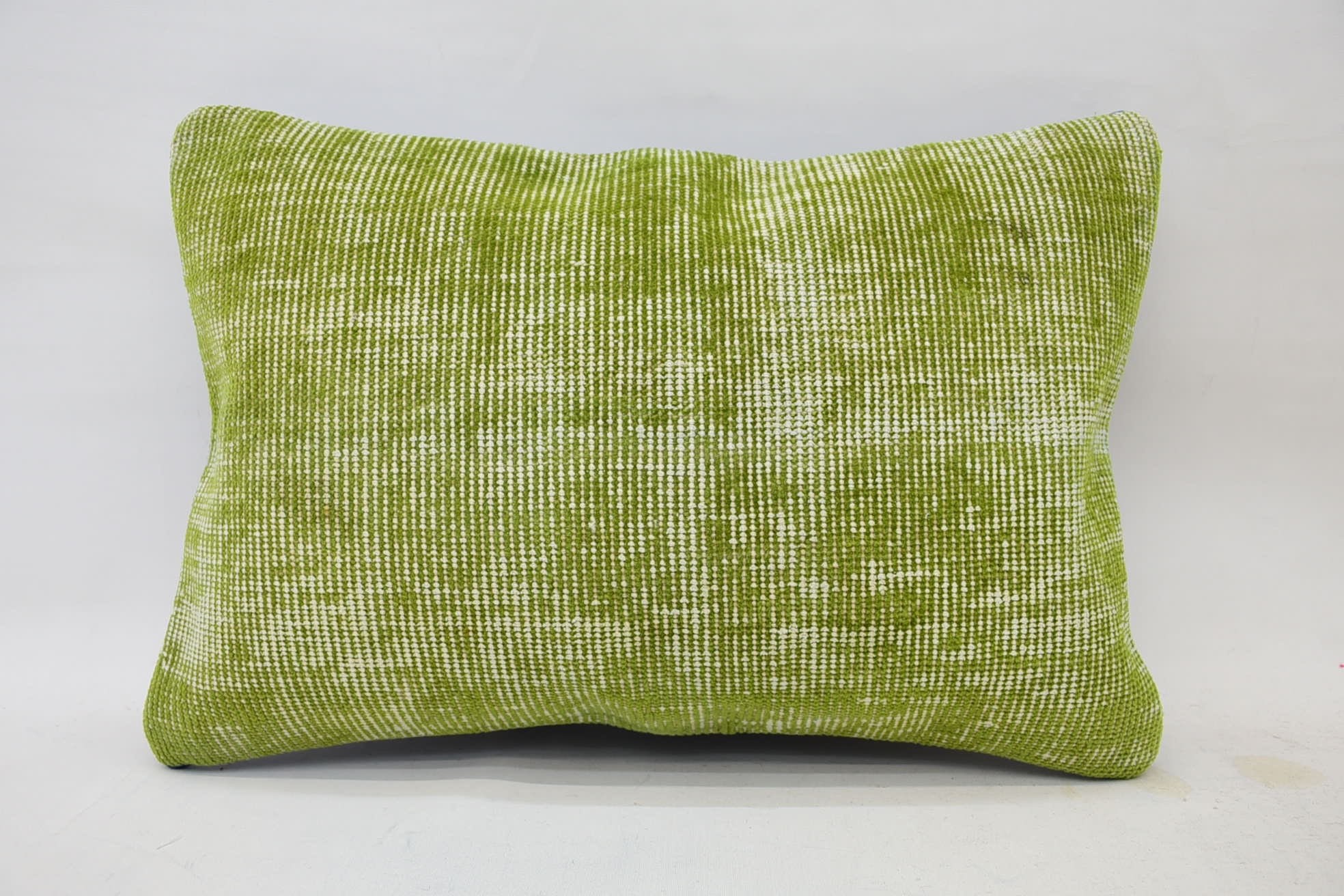 Boho Pillow, 16"x24" Green Pillow Cover, Interior Designer Pillow, Vintage Pillow Case, Throw Kilim Pillow, Designer Throw Pillow