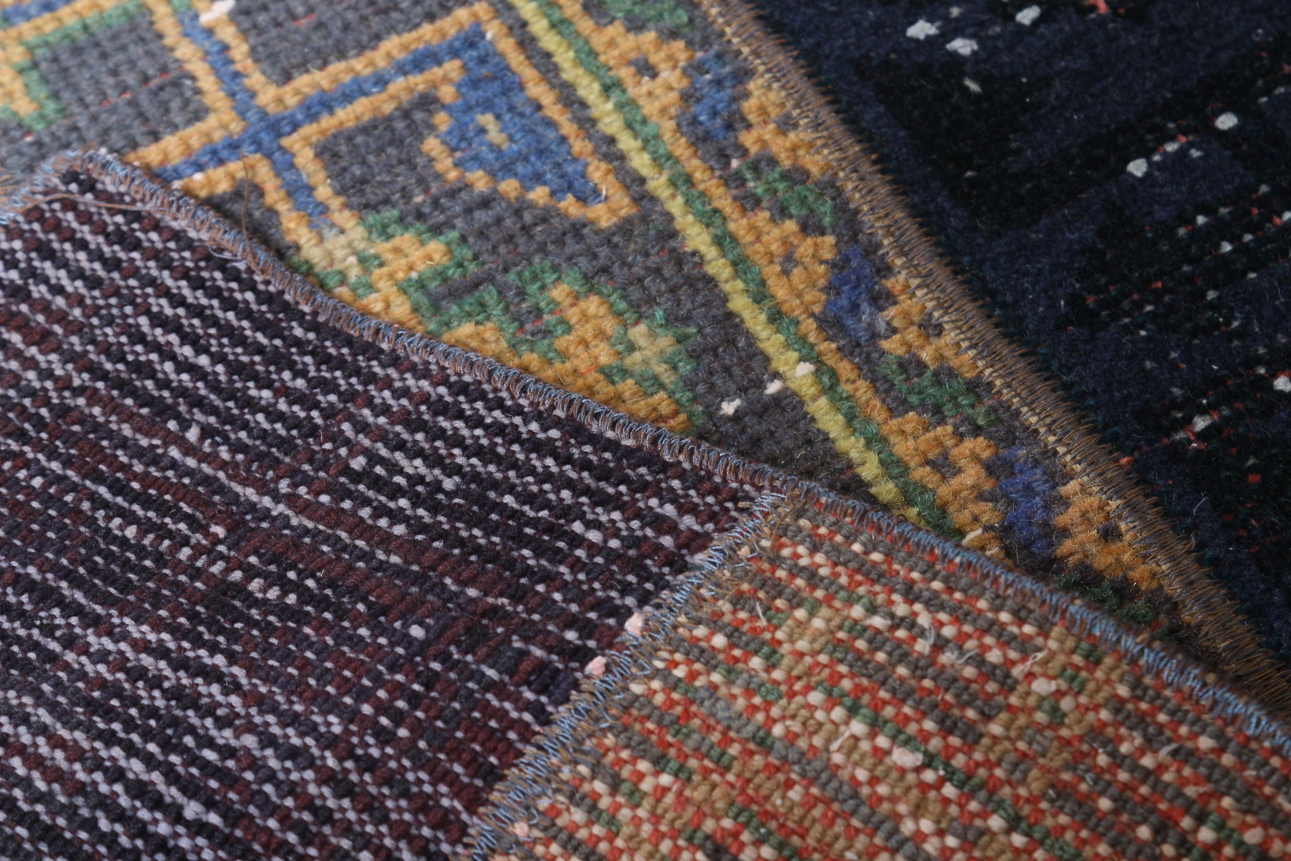Wool Rug, Antique Rugs, Purple Anatolian Rug, Bathroom Rug, Turkish Rug, Bohemian Rugs, 1.9x3.2 ft Small Rug, Bedroom Rugs, Vintage Rugs