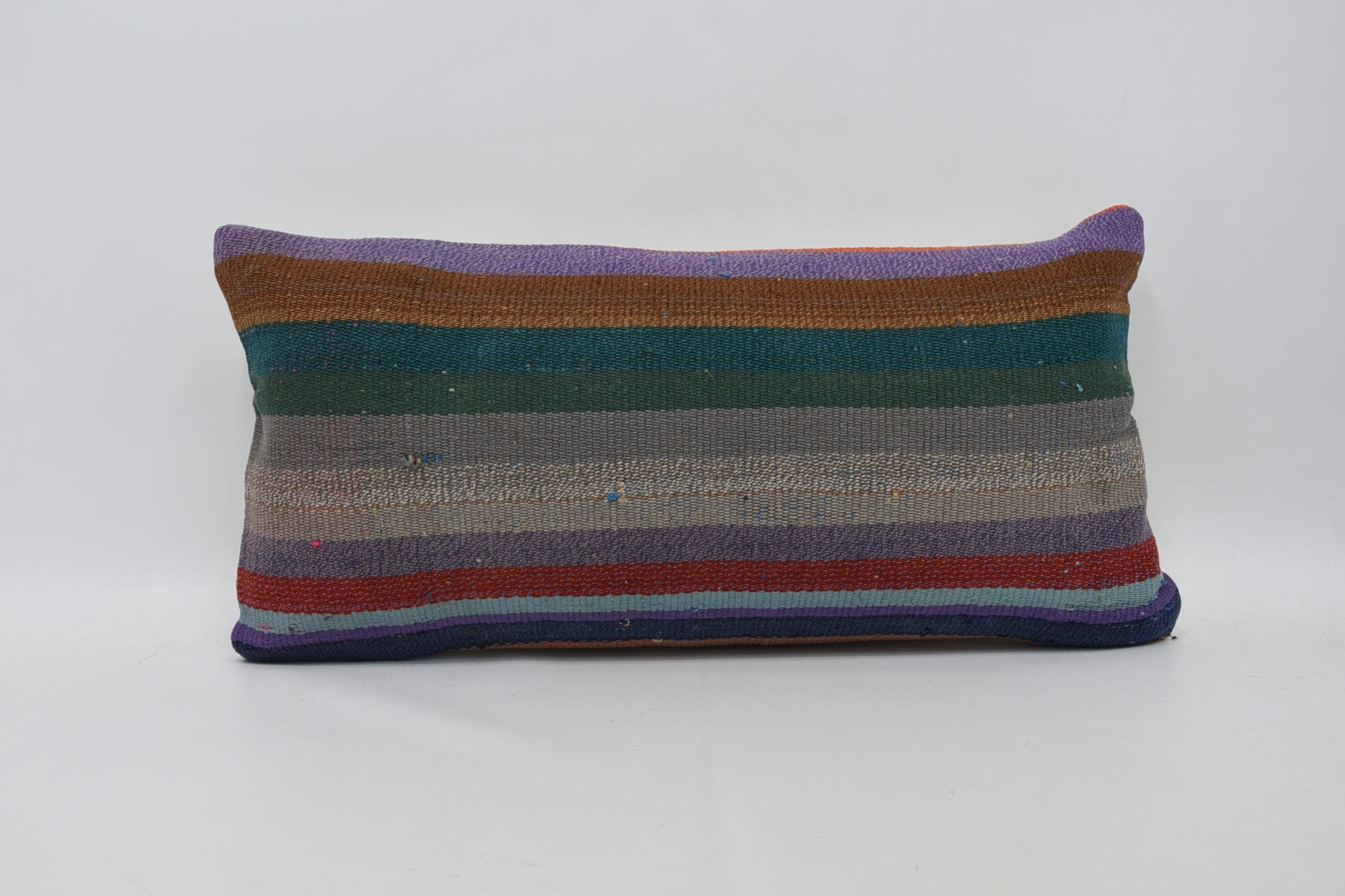 Throw Kilim Pillow, 12"x24" Green Pillow, Pillow for Couch, Pattern Throw Cushion, Couch Cushion, Kilim Pillow, Seat Cushion