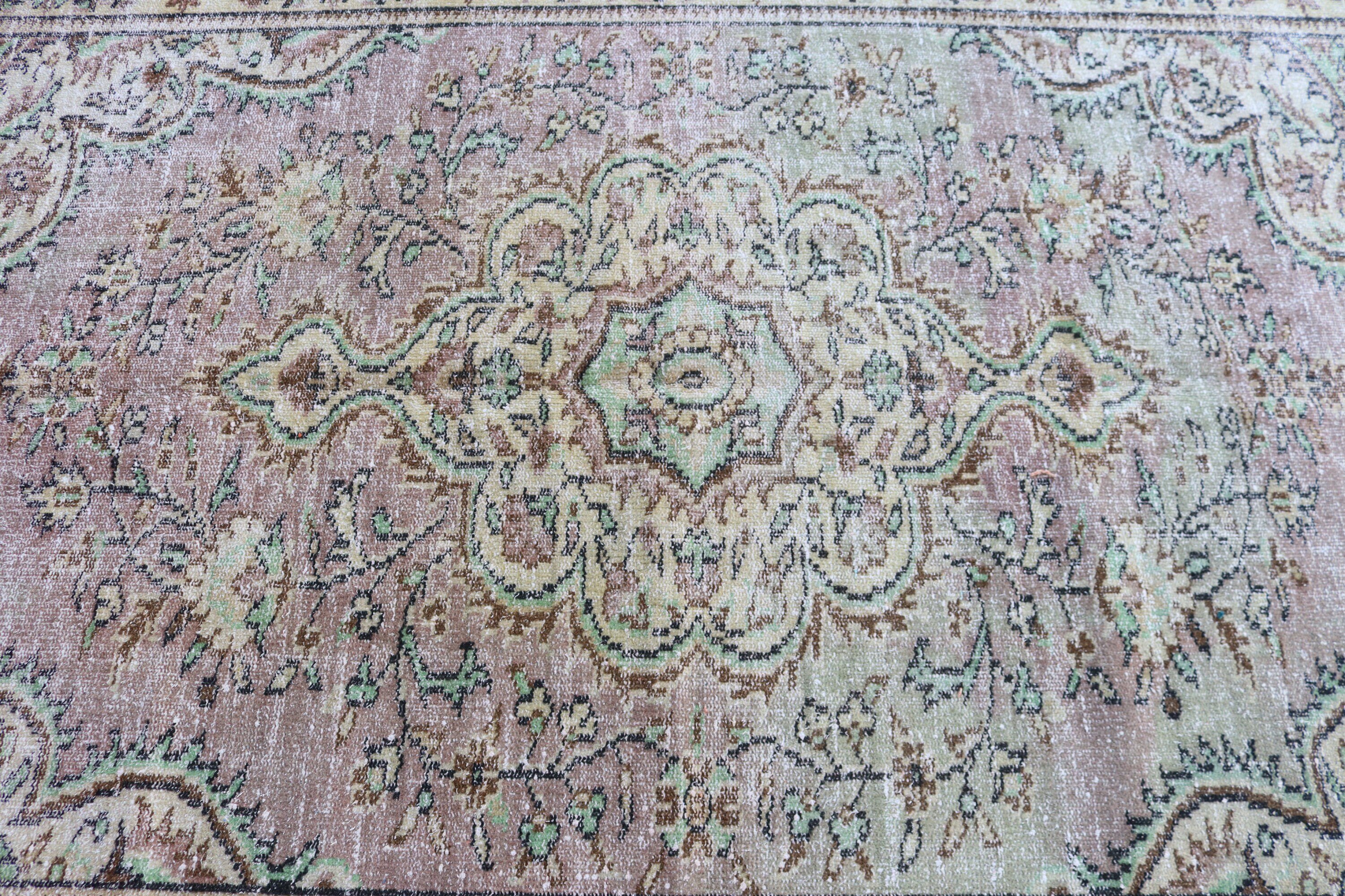 Vintage Halılar, Oturma Odası Halıları, Mor Soğuk Halı, 5,2x8,1 ft Büyük Halılar, Türk Halıları, Büyük Oushak Halıları, Anadolu Halısı, Antika Halılar