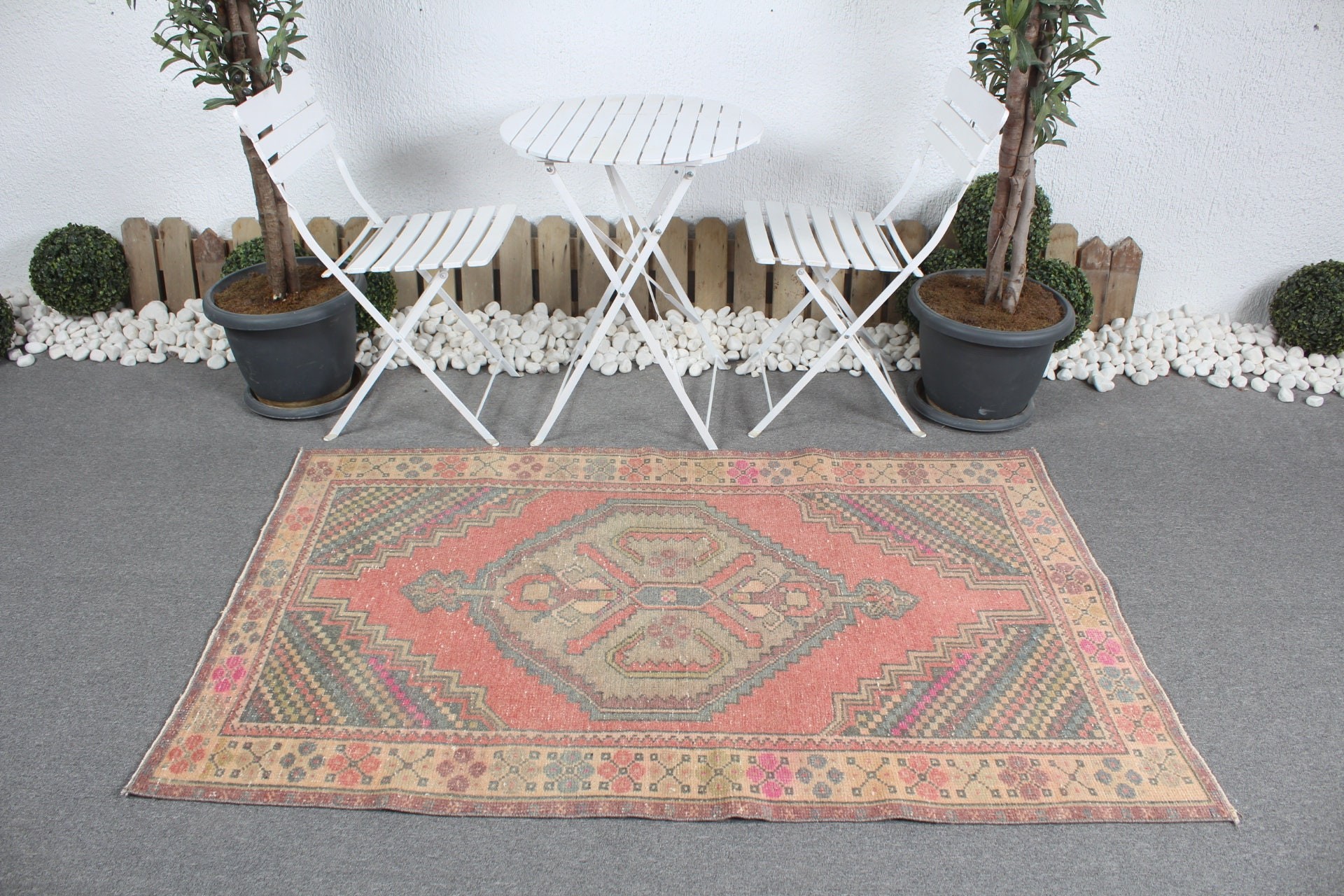 3.6x5.8 ft Accent Halı, Türk Halısı, Vintage Halı, Yatak Odası Halıları, Yer Halısı, Yün Halı, Çocuk Odası Halısı, Çocuk Odası Halıları, Kırmızı Ev Dekor Halısı