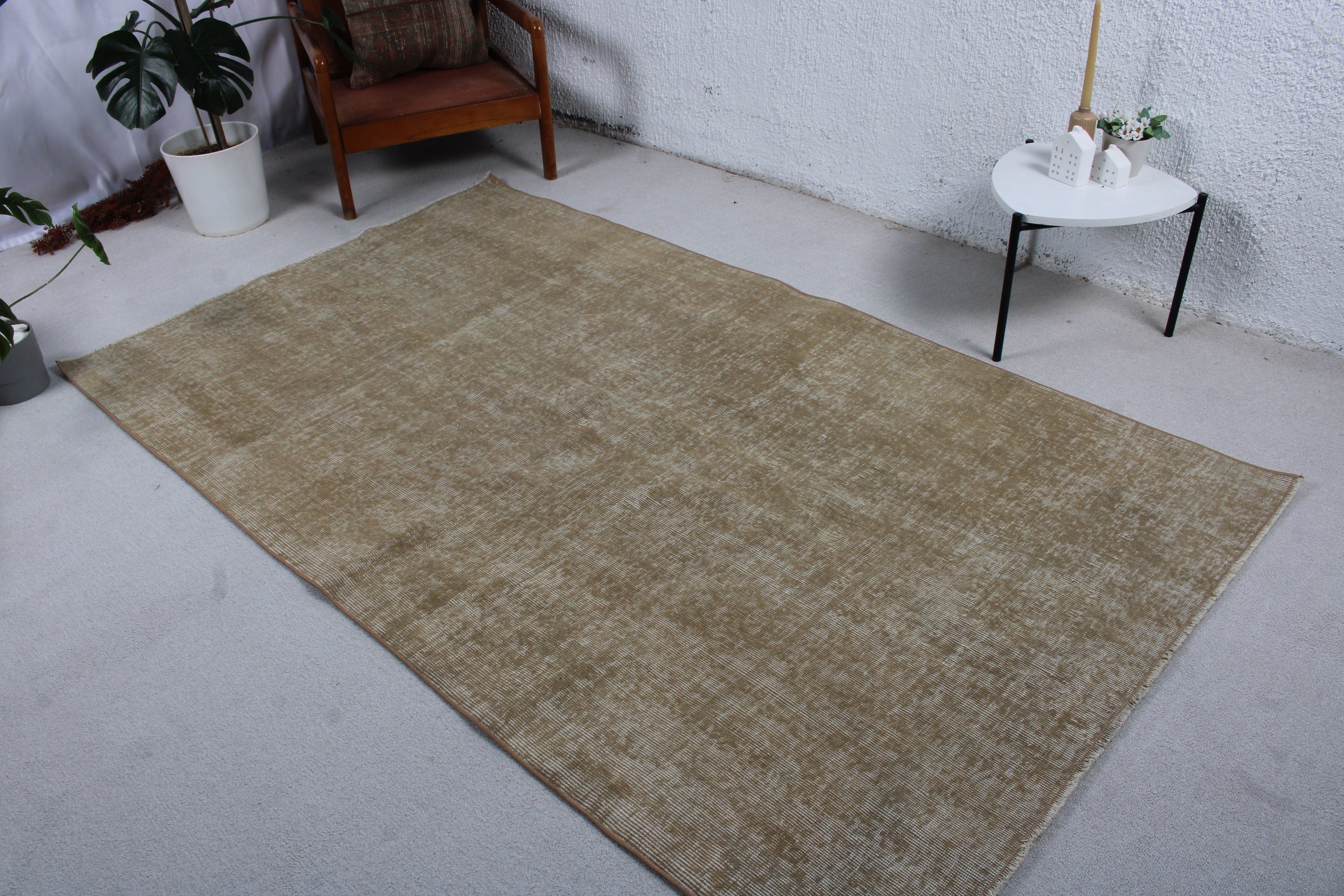 Beige Geometric Rug, Vintage Area Rug, Vintage Rugs, Turkish Rugs, Statement Rugs, 4.7x7.8 ft Area Rug, Moroccan Rug, Rugs for Indoor