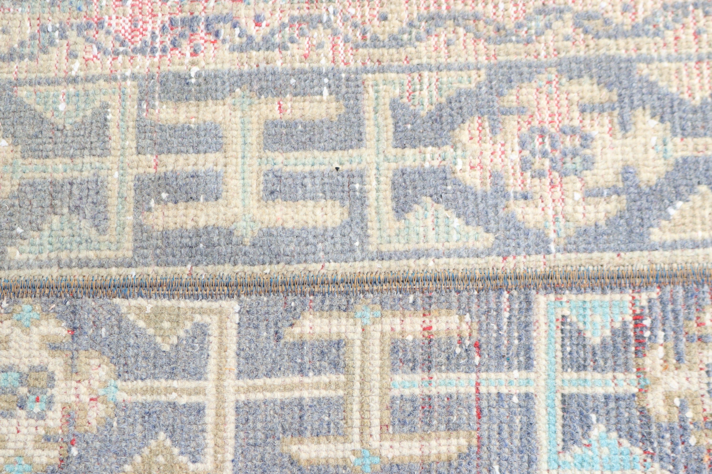 Small Boho Rugs, Blue Luxury Rug, Kitchen Rug, Rugs for Bath, 1.8x3.9 ft Small Rug, Turkish Rugs, Car Mat Rugs, Vintage Rug