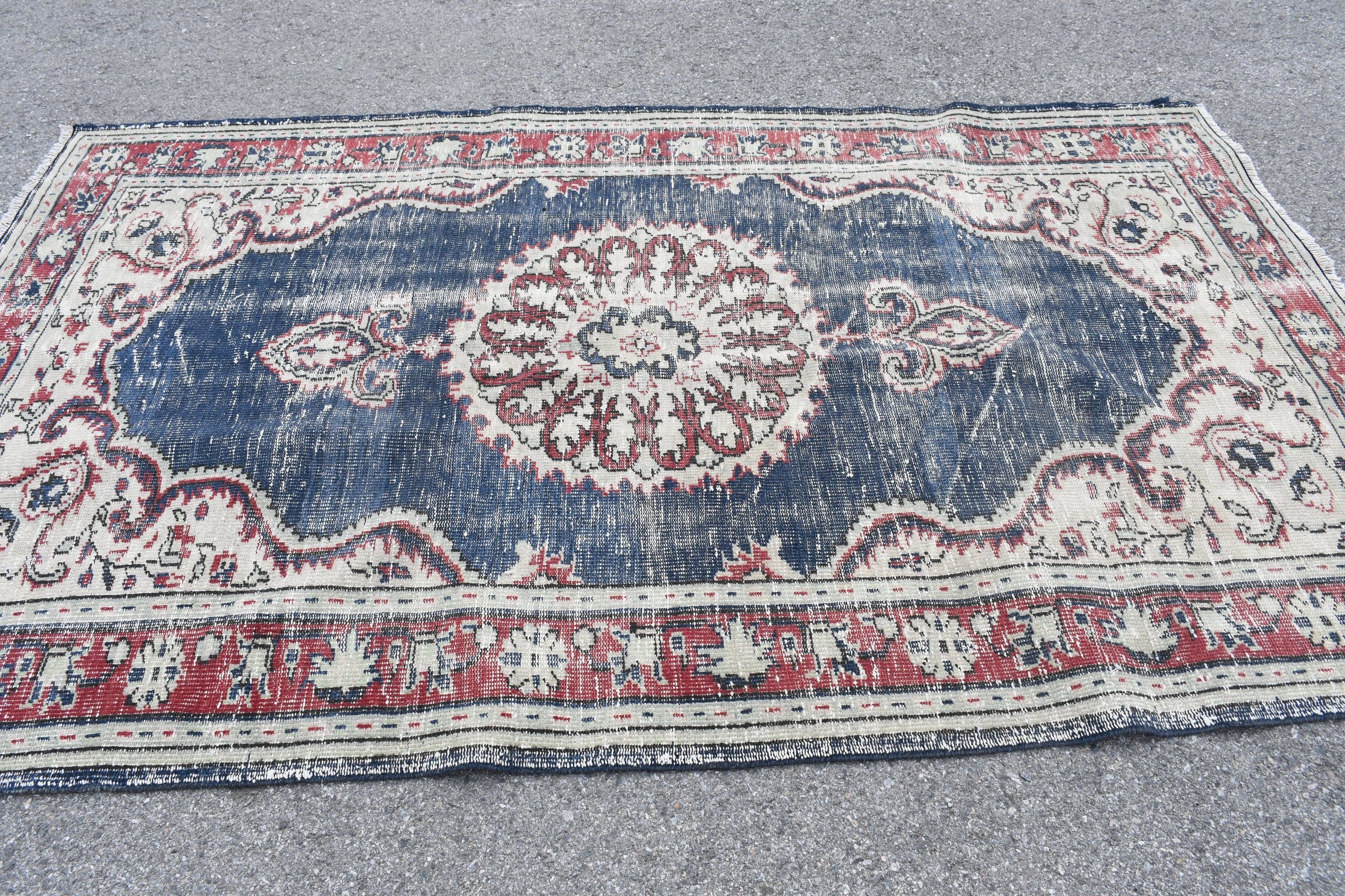 Yemek Odası Halısı, Yer Halısı, Türk Halıları, 5.3x8.9 ft Büyük Halı, Organik Halı, Yatak Odası Halısı, Vintage Halılar, Kırmızı Ev Dekor Halıları