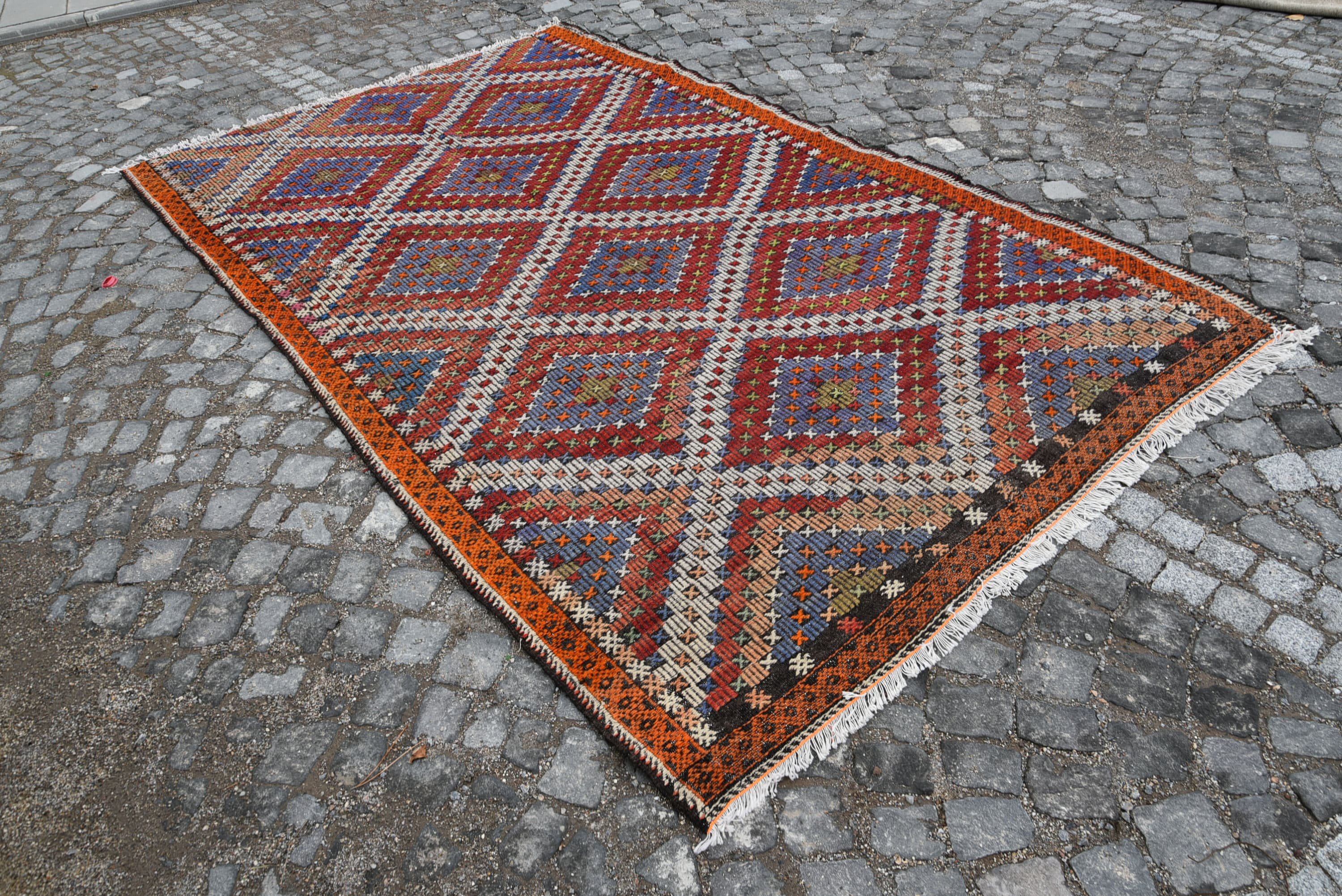 Vintage Halı, Kilim, Yün Halı, Yatak Odası Halıları, Fas Halısı, 5.8x9.5 ft Büyük Halılar, Türk Halısı, Yatak Odası Halıları, Aztek Halıları, Salon Halısı