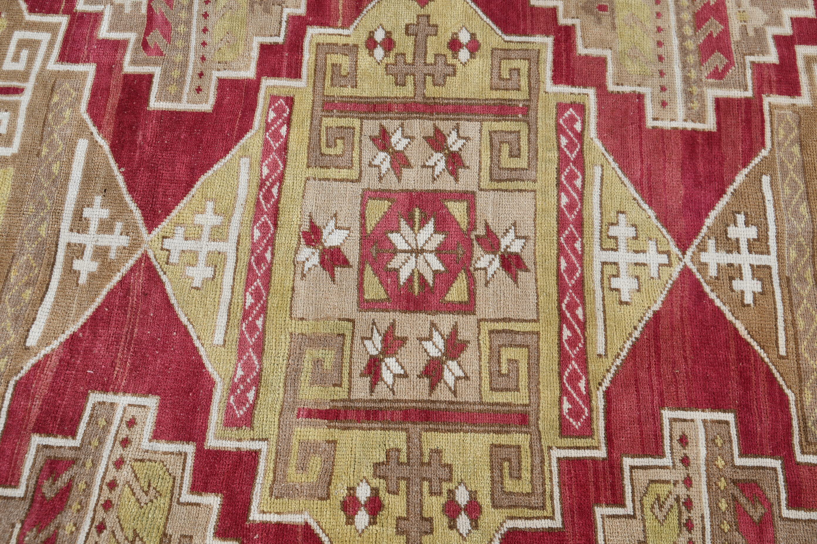 Muted Rug, Bedroom Rugs, 5.7x8 ft Large Rugs, Salon Rugs, Vintage Rugs, Red Oushak Rugs, Turkish Rugs, Rugs for Dining Room